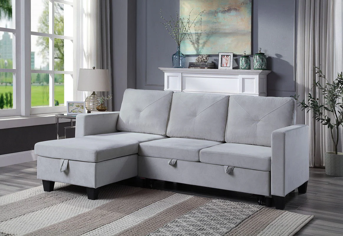 Nova - Reversible Sleeper Sectional Sofa With Storage Chaise - Image 10