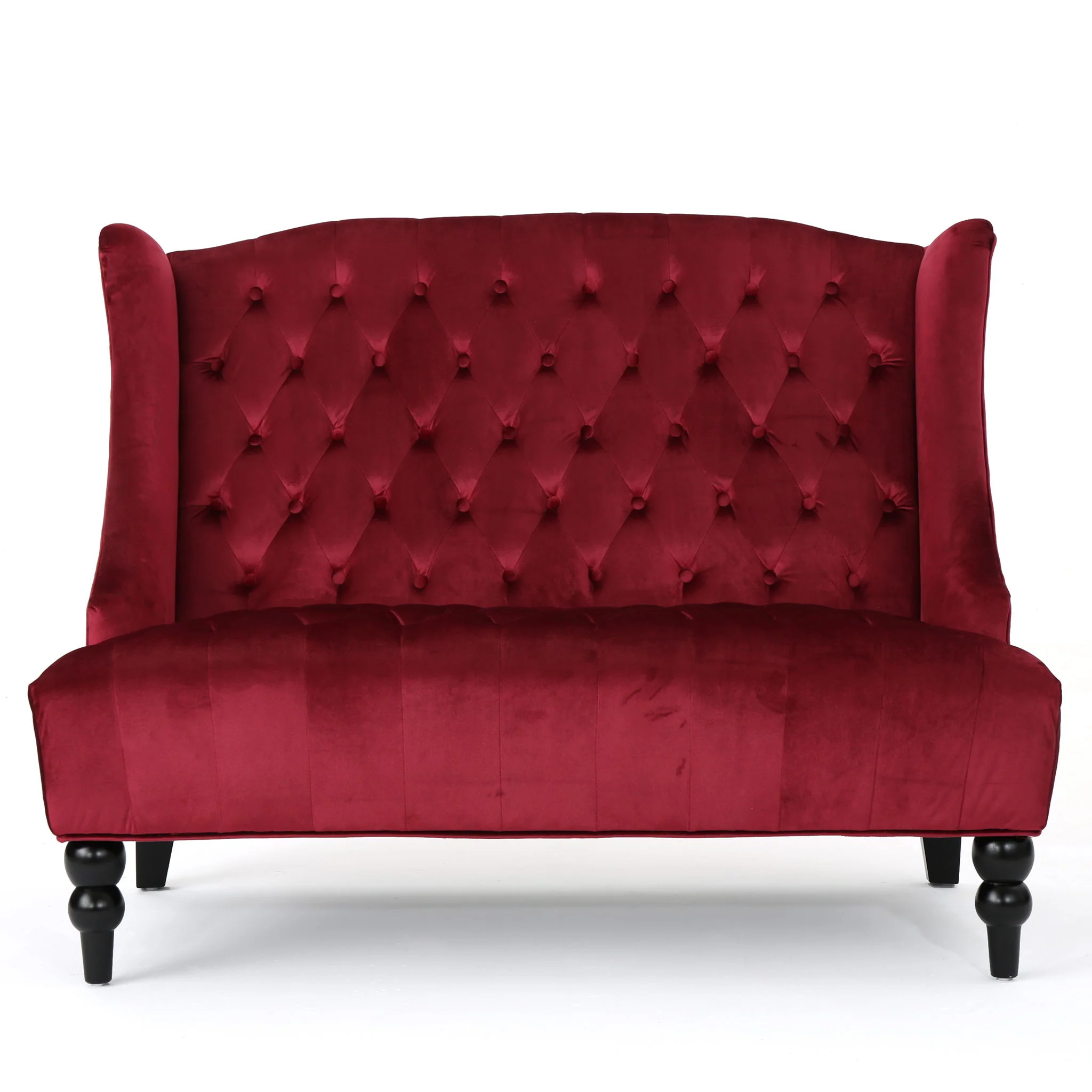 Nurturing - Upholstered Loveseat With Wing Back And Diamond Tufting - Image 5