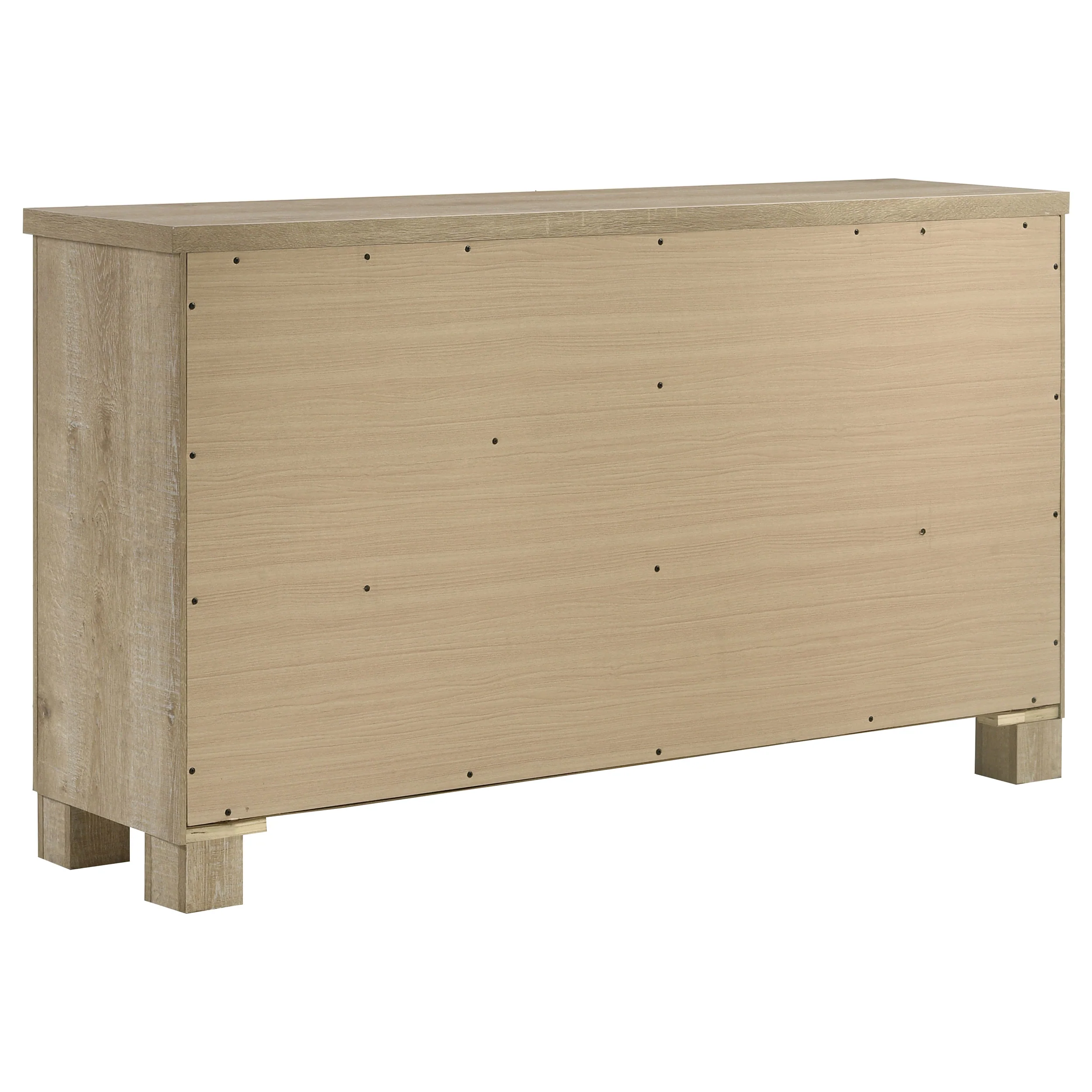 Oakglen 6-Drawer Bedroom Dresser in Weathered Oak - Image 10