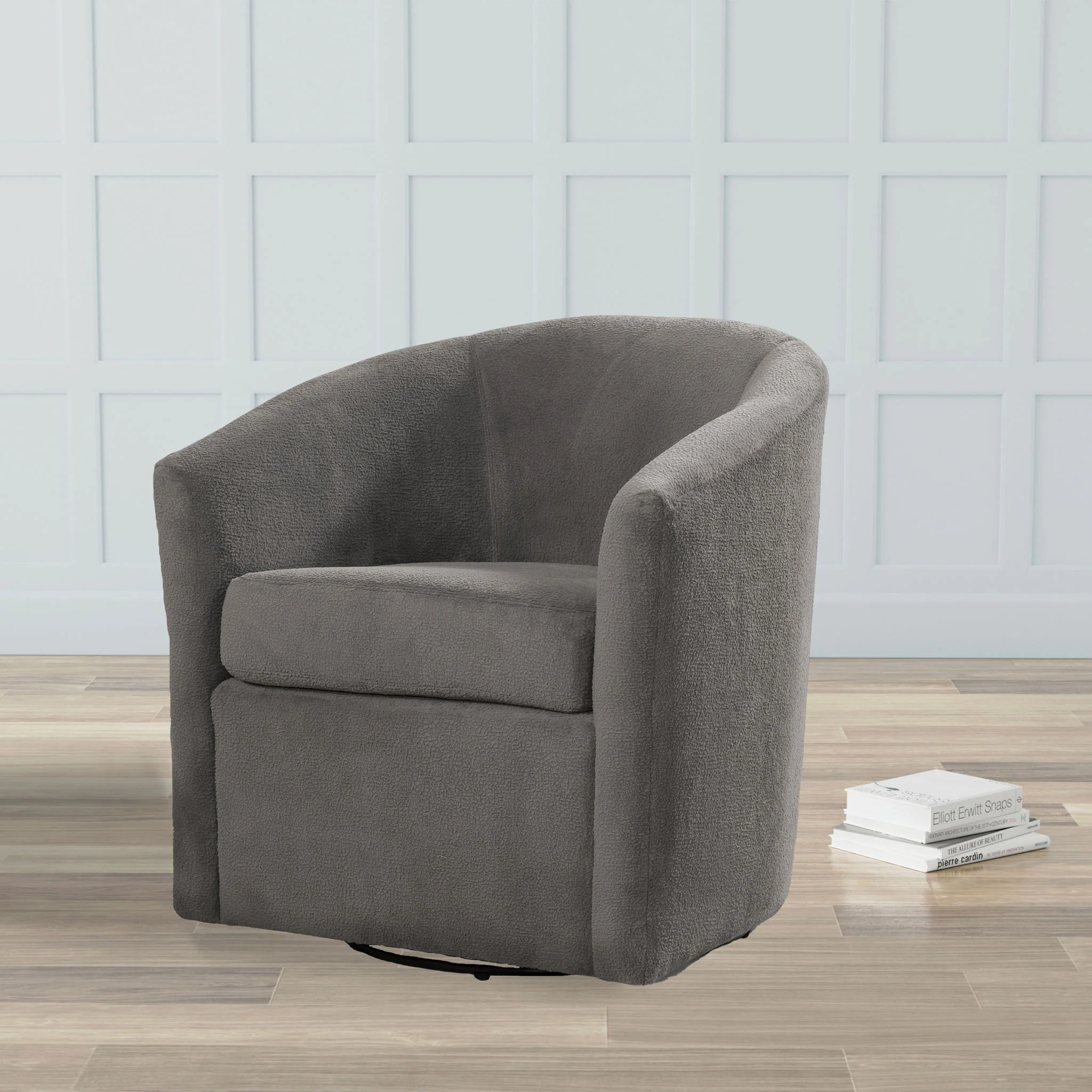 Oaklynn - Barrel Style Swivel Accent Chair - Image 10