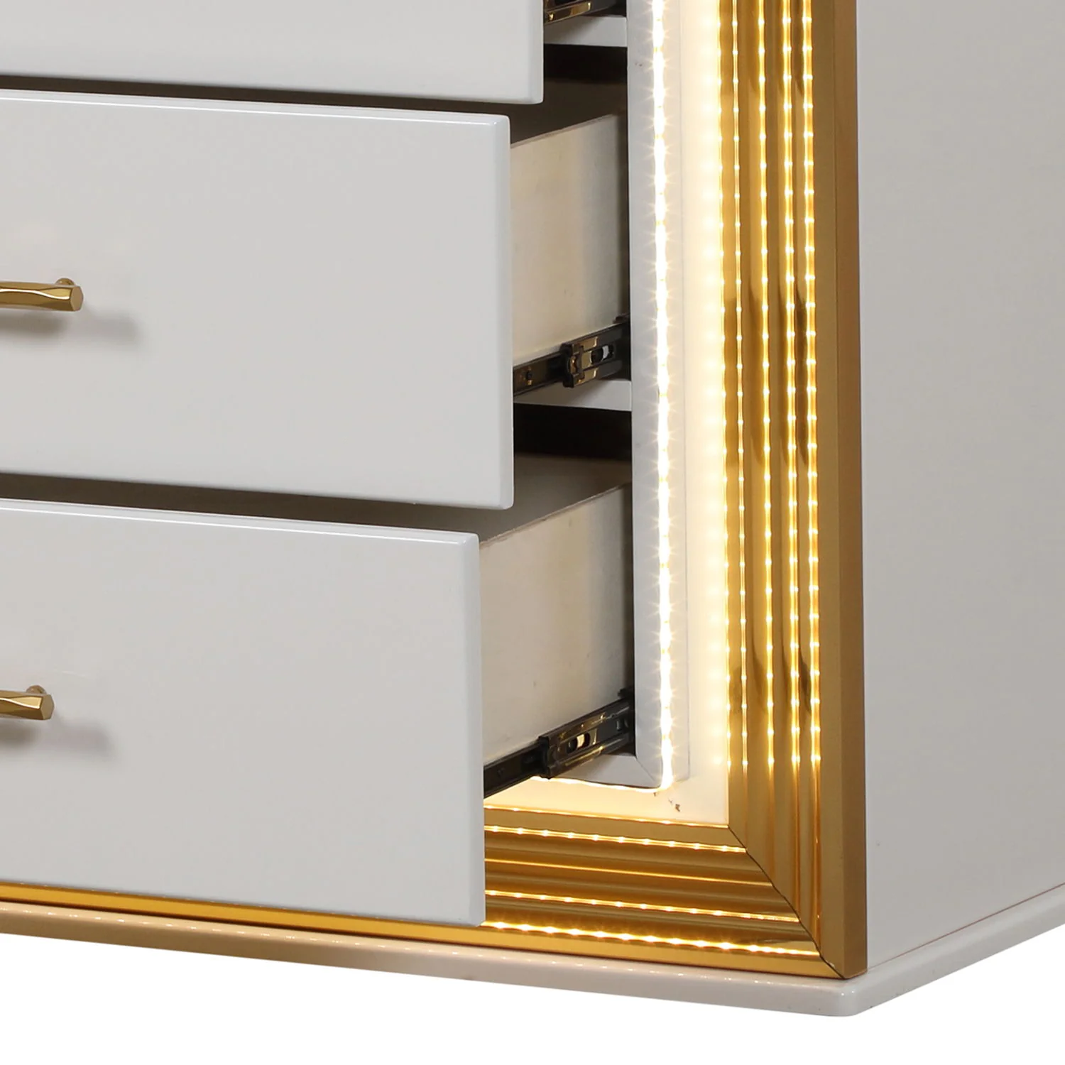Obsession - 5 Drawer LED Chest - White - Image 9