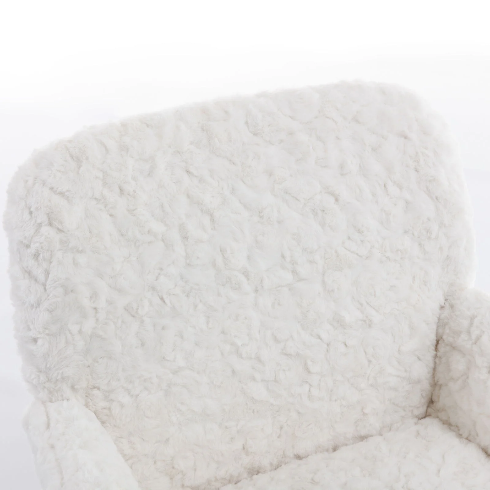 Office Chair, Artificial Rabbit Hair Home Office Chair With Metal Base, Adjustable Desk Chair Swivel Office Chair, Vanity Chair - Image 22