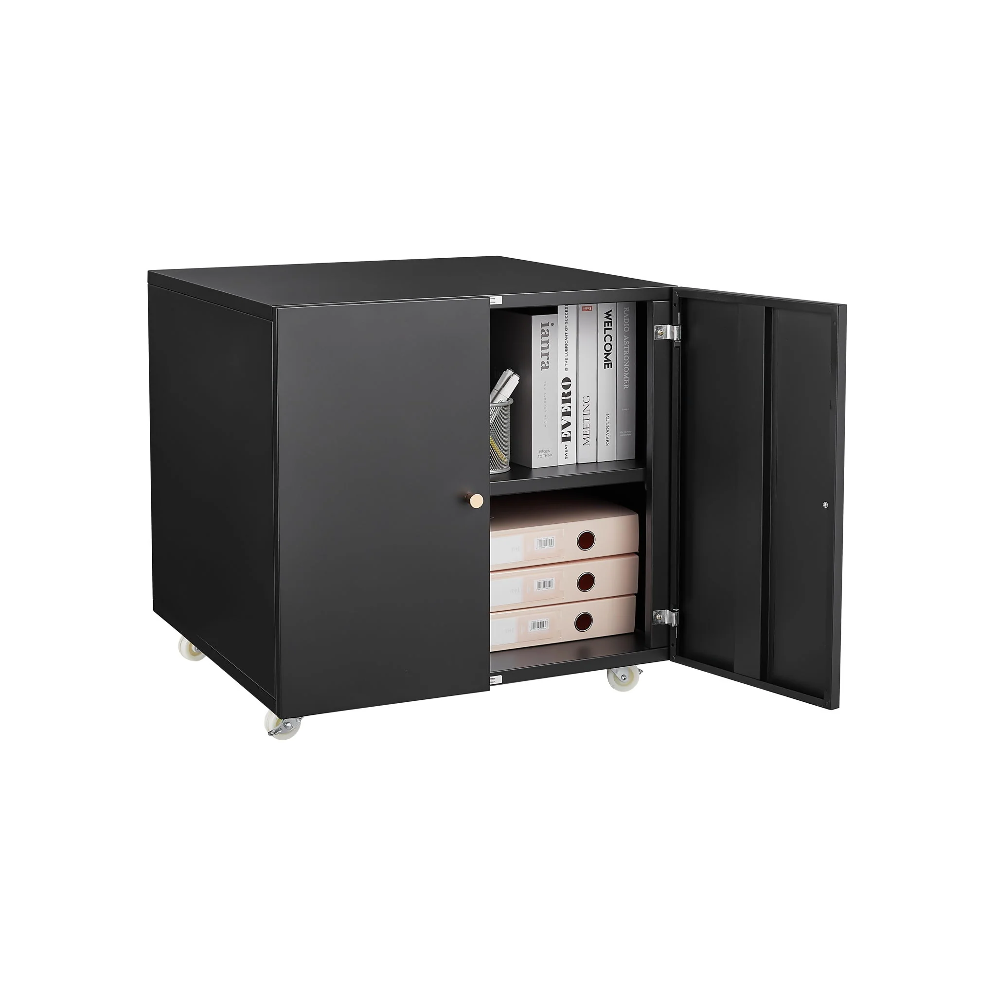 Office Furniture Copier Cabinet 2 Door Steel Copier Stand Mobile Pedestal File Printer Stand - Image 26
