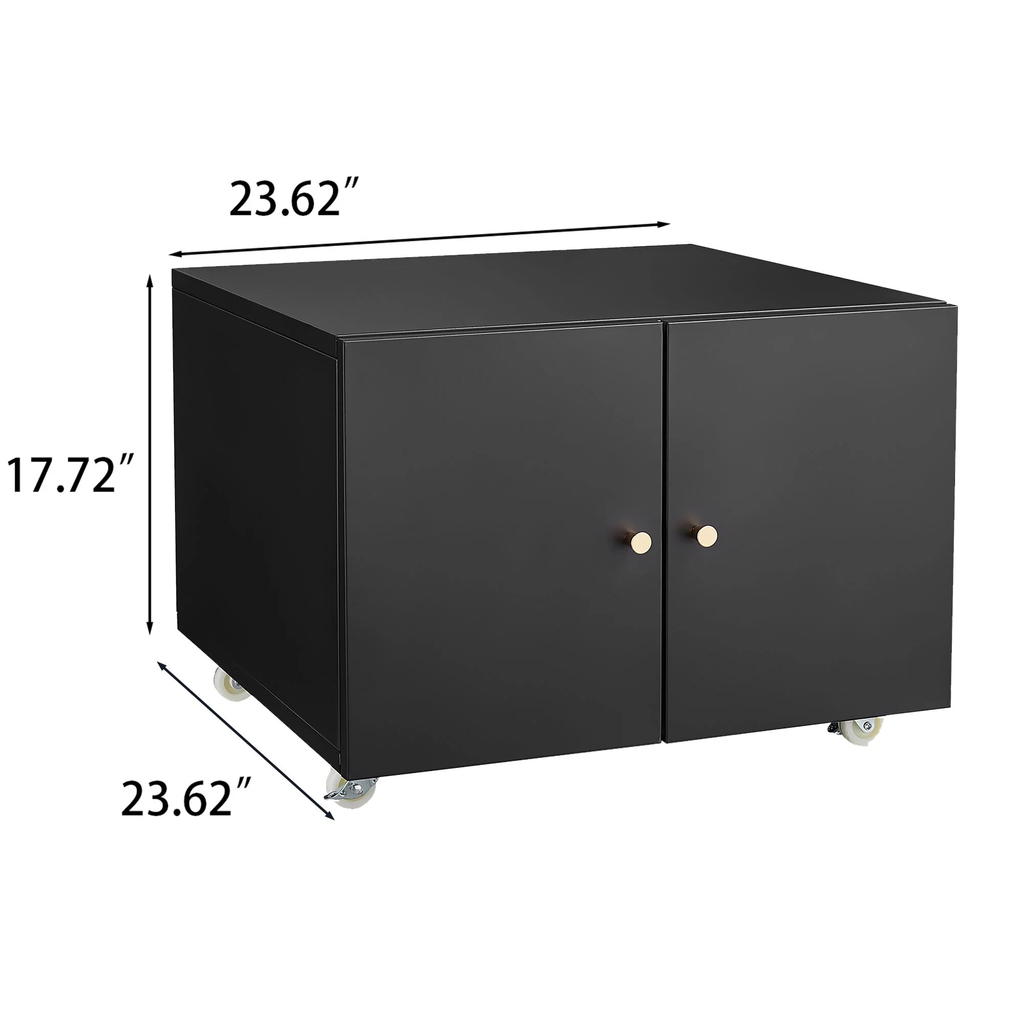 Office Furniture Copier Cabinet 2 Door Steel Copier Stand Mobile Pedestal File Printer Stand - Image 5