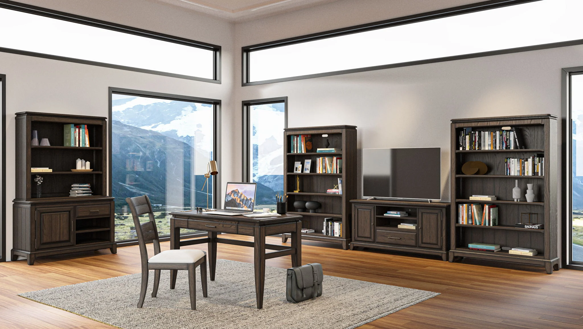 Office Storage Credenza - Chocolate - Image 4