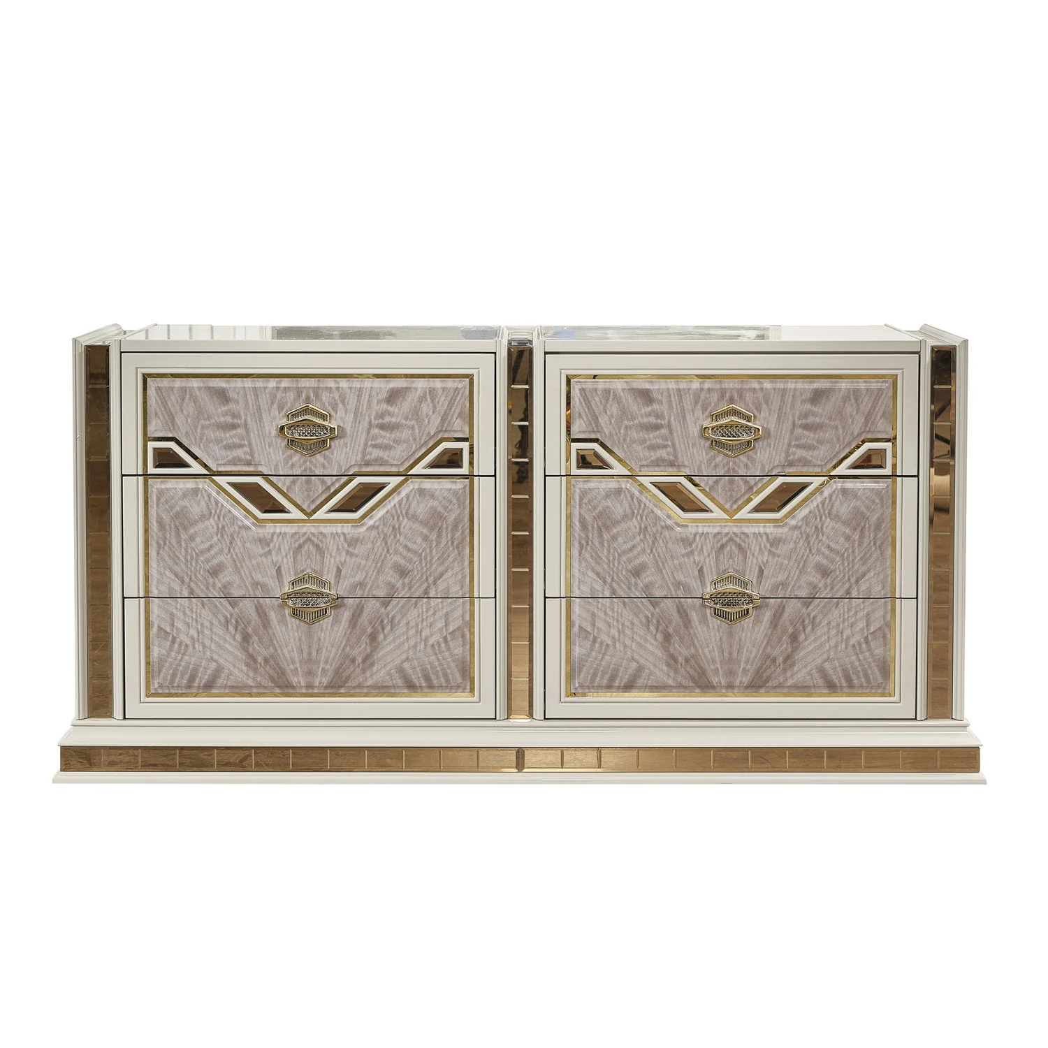 Omari - 6 Drawer Dresser - Beige - Image 3