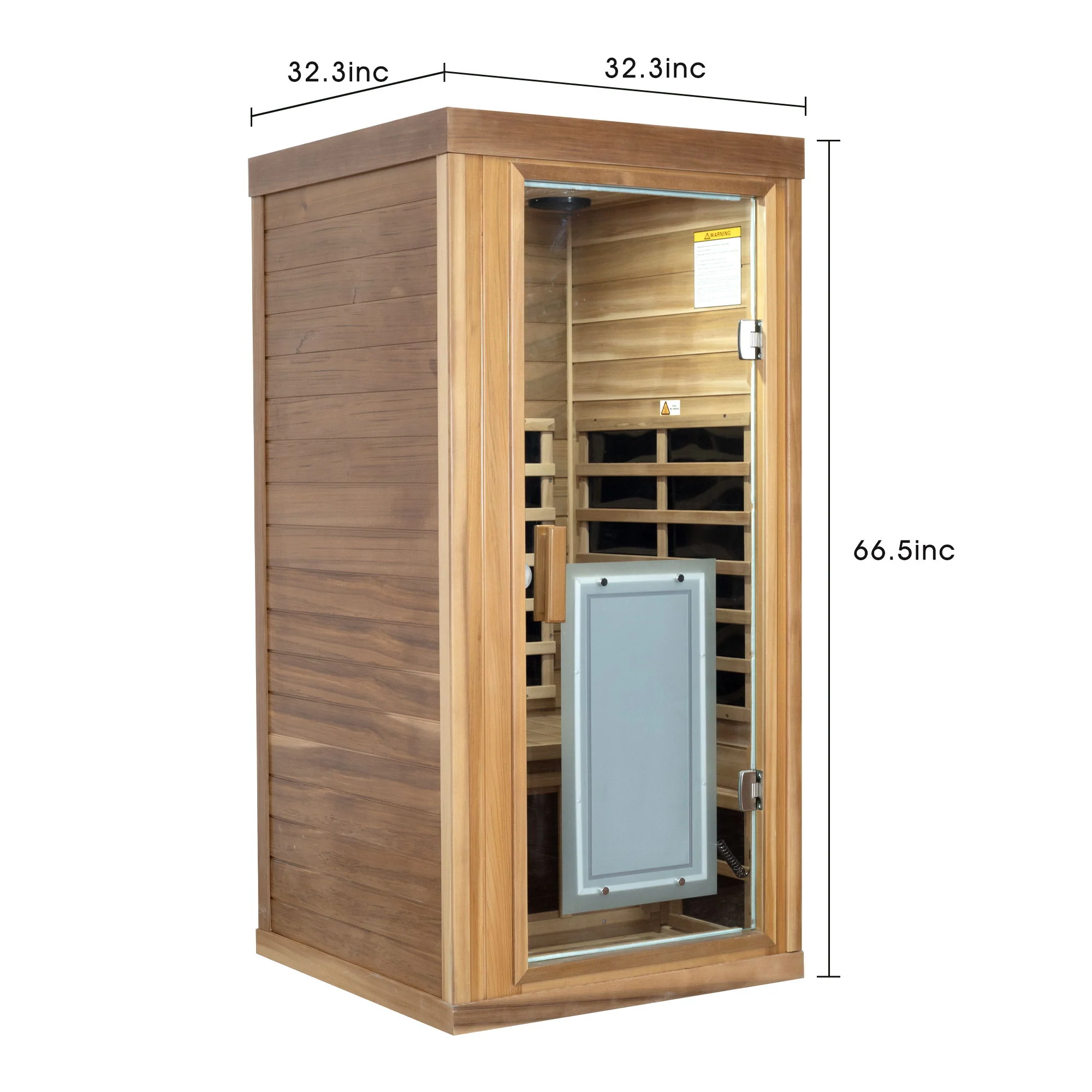 One Person Far Infrared Standard Indoor Sauna Room - Image 9