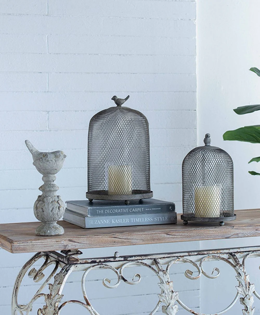 Ophira Sparrow Candle Holders (Set of 2) - Antique Gray - Image 2