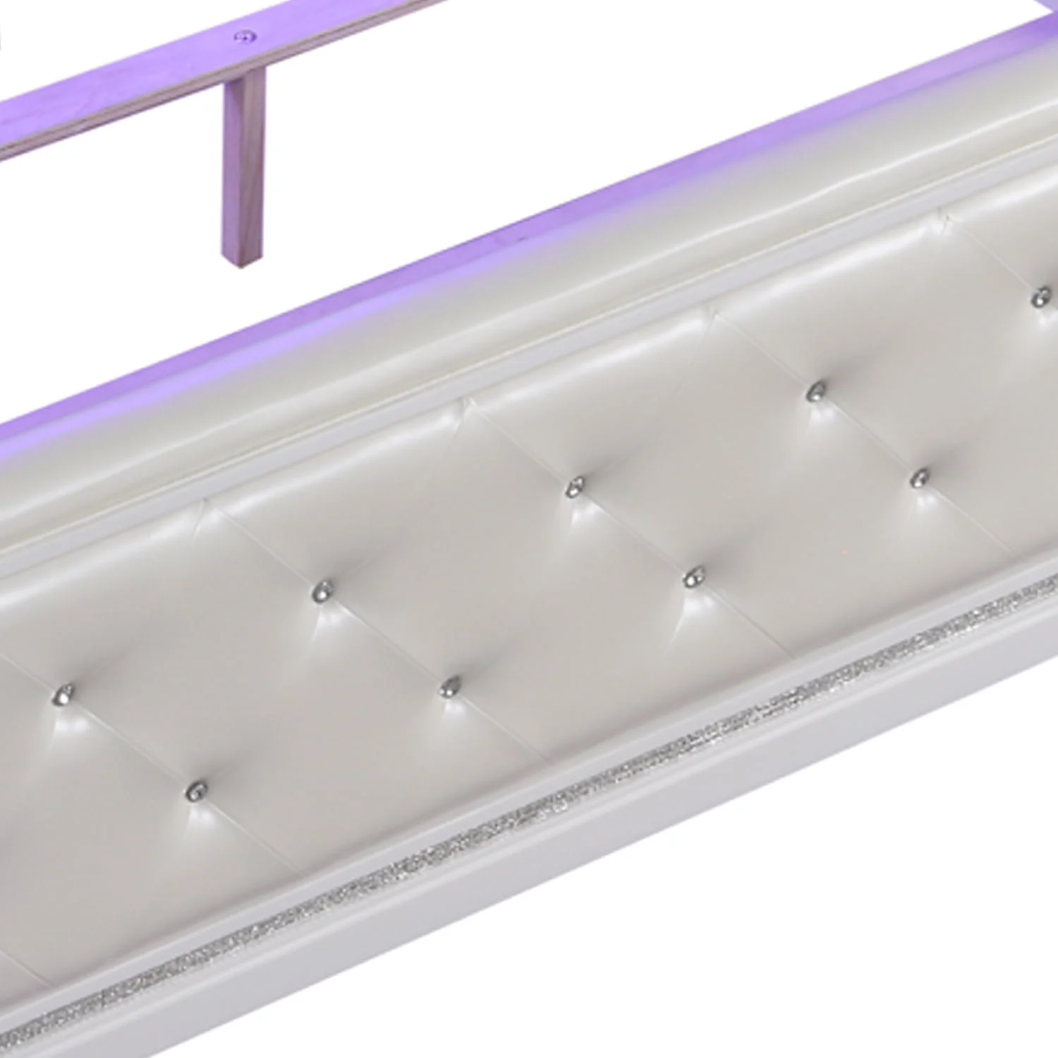 Opium - King Size Tufted Bed - White - Image 3