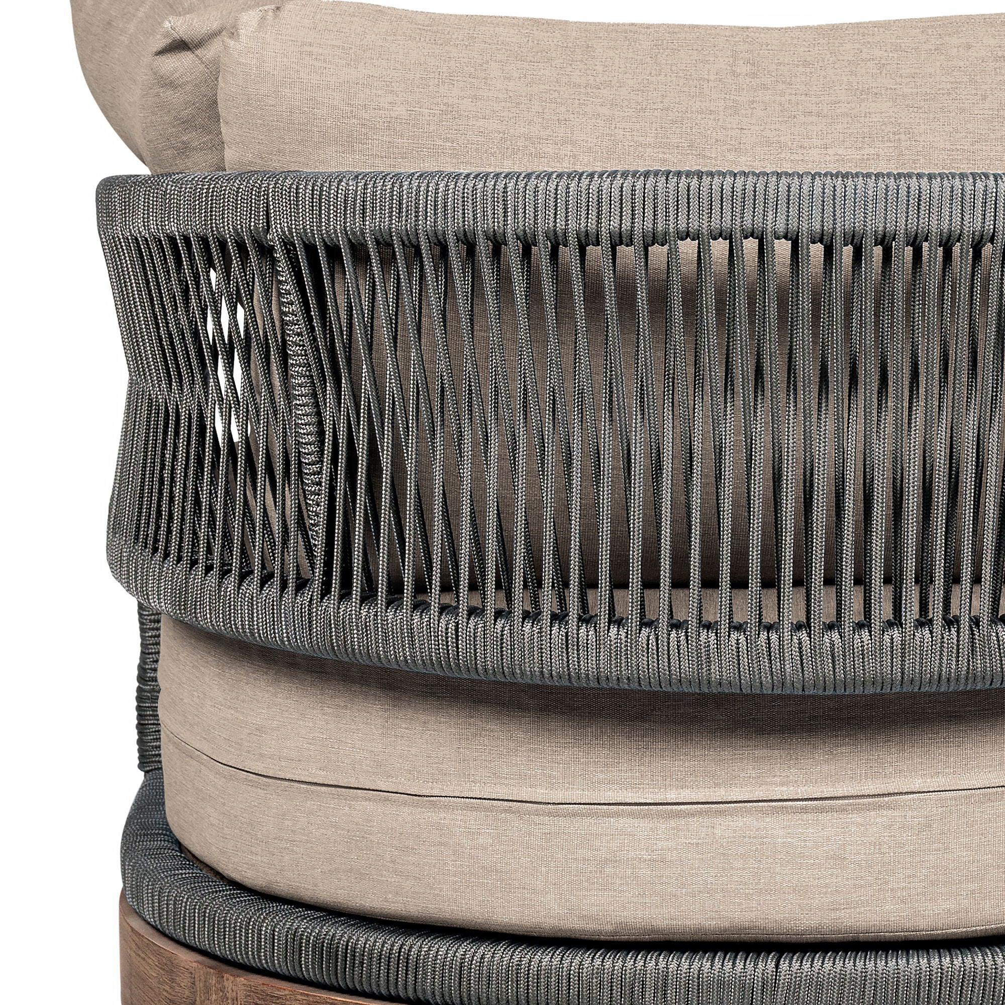 Orbit - Outdoor Patio Chair - Weathered Eucalyptus / Taupe - Image 2