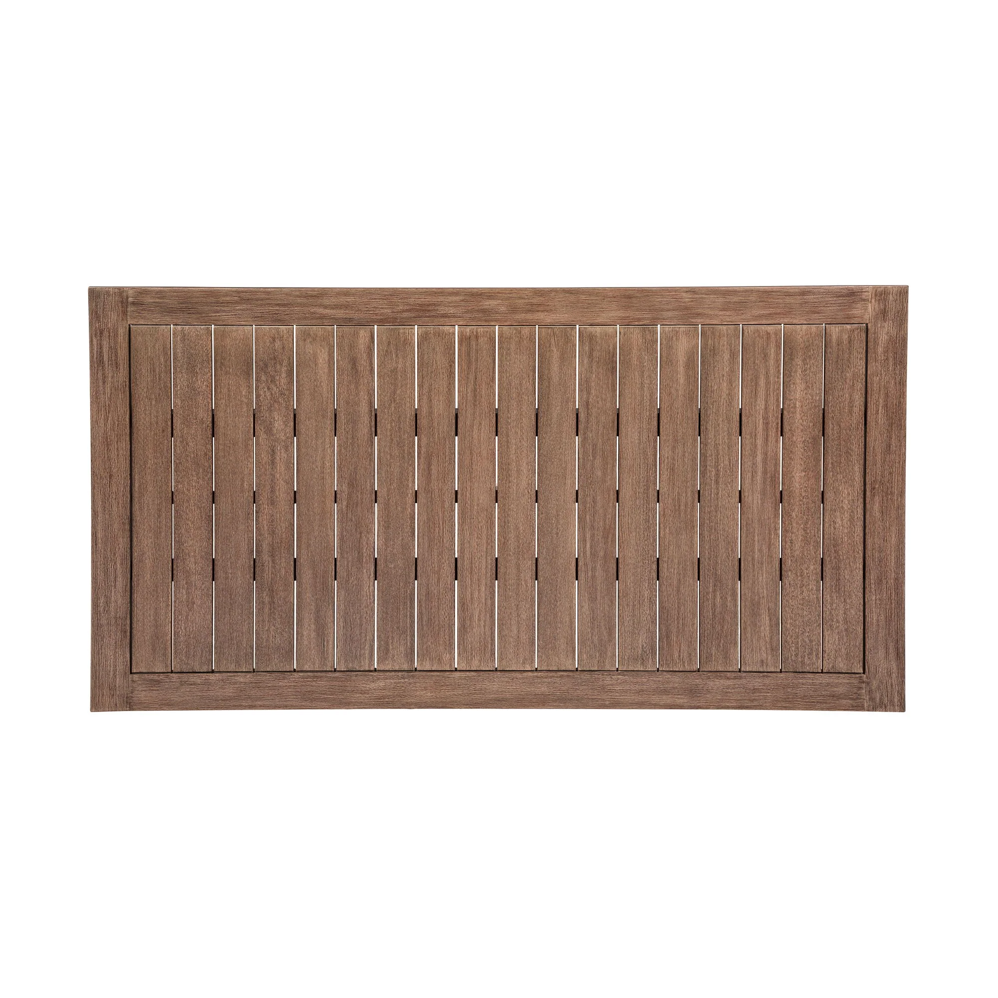 Orbit - Outdoor Patio Dining Table - Weathered Eucalyptus - Image 3