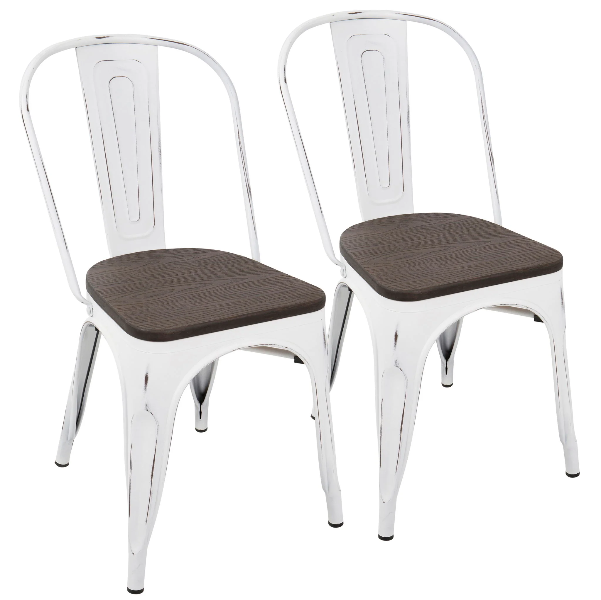 Oregon - IndustrialFarmhouse Stackable Dining Chair (Set of 2) - Image 2