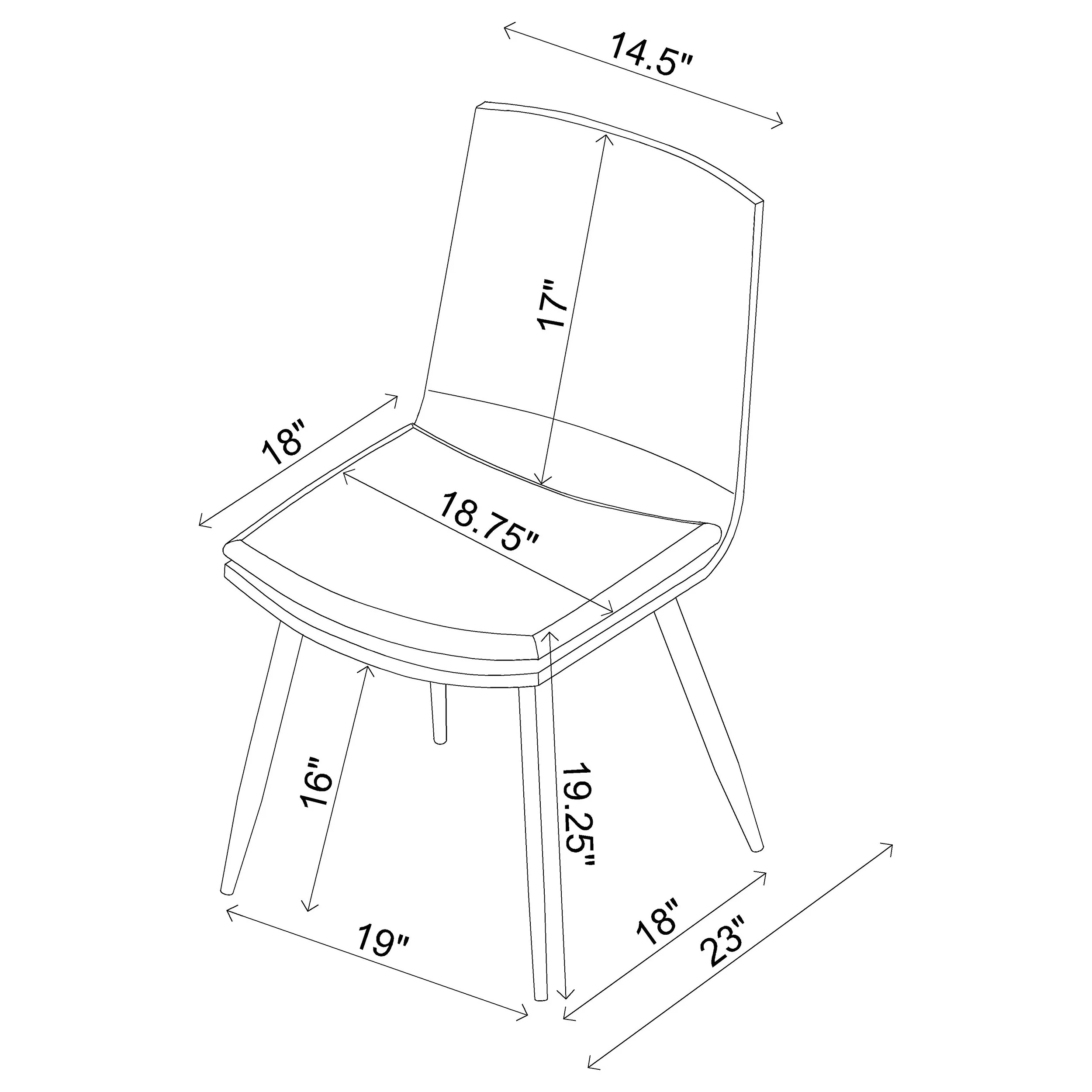 Ortega Upholstered Dining Side Chair Coffee (Set of 2) - Image 11