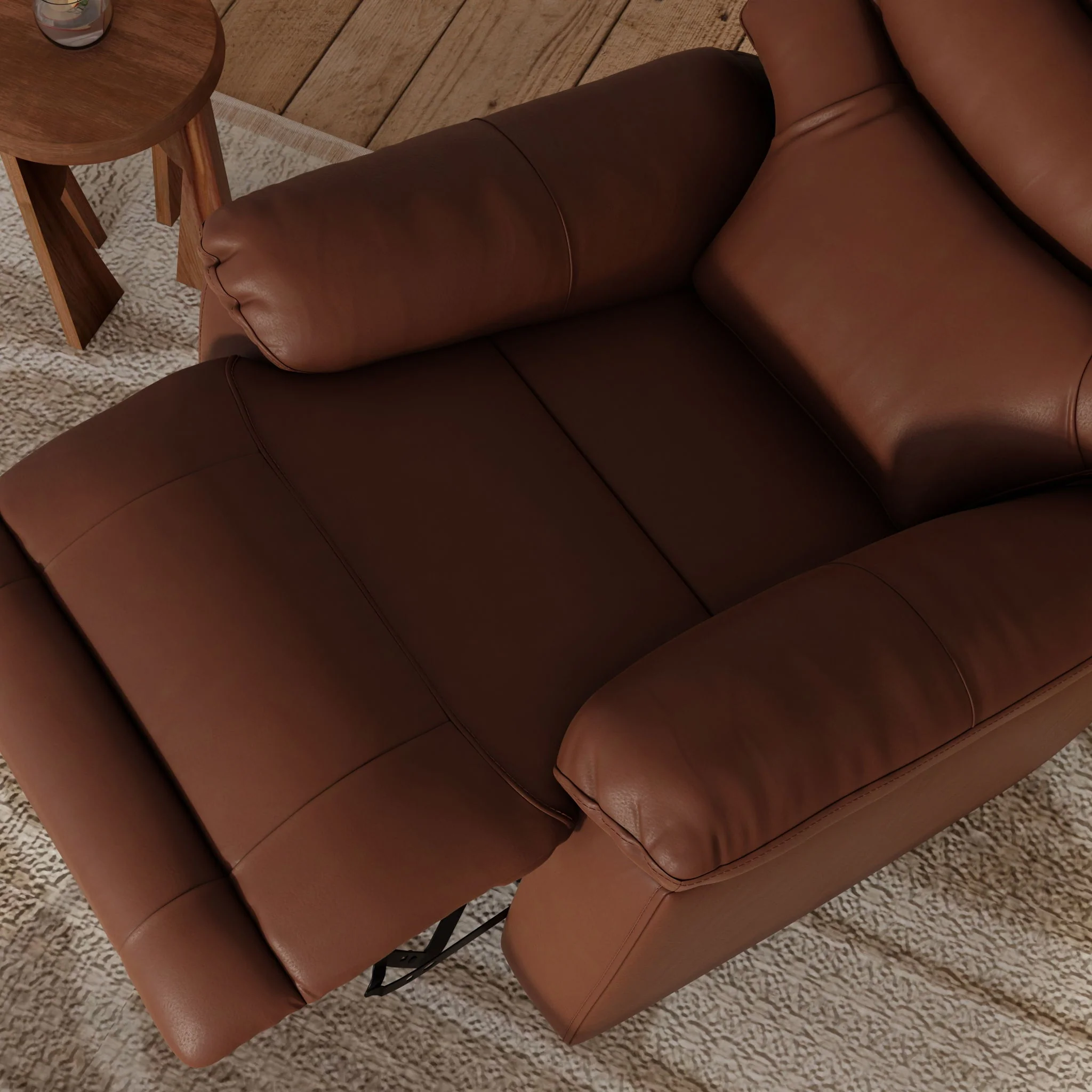 Oslo Antelope - Swivel Glider Recliner With Manual Footrest - Image 14