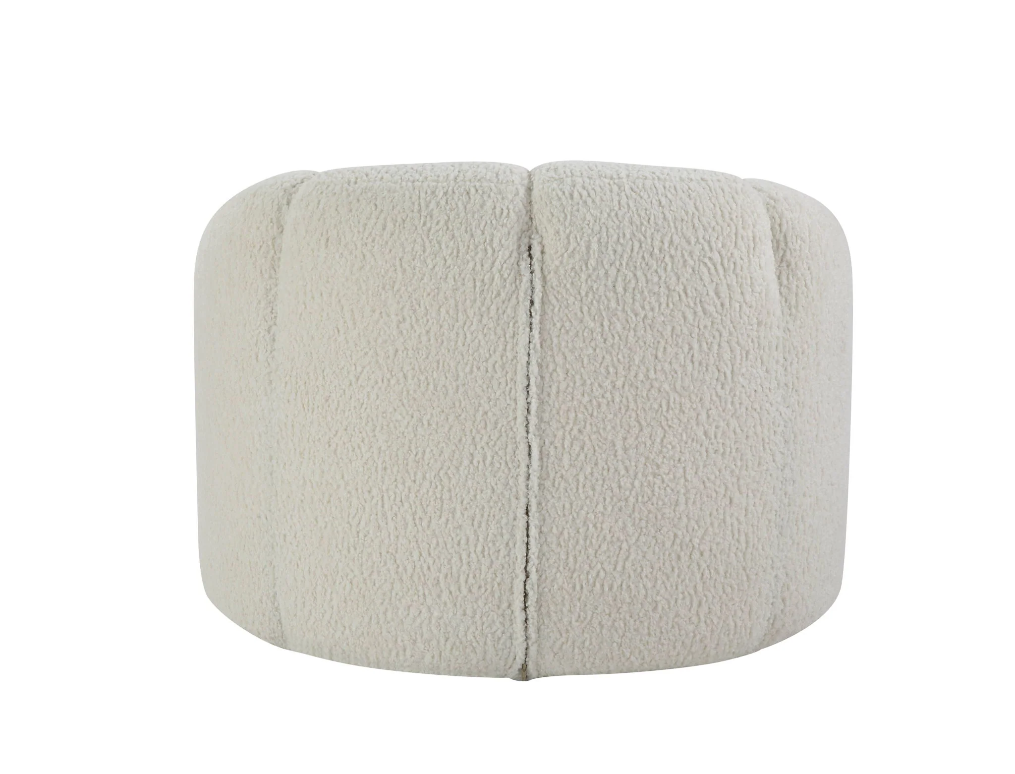 Osmash - Teddy Sherpa Chair With Swivel - White - Image 4