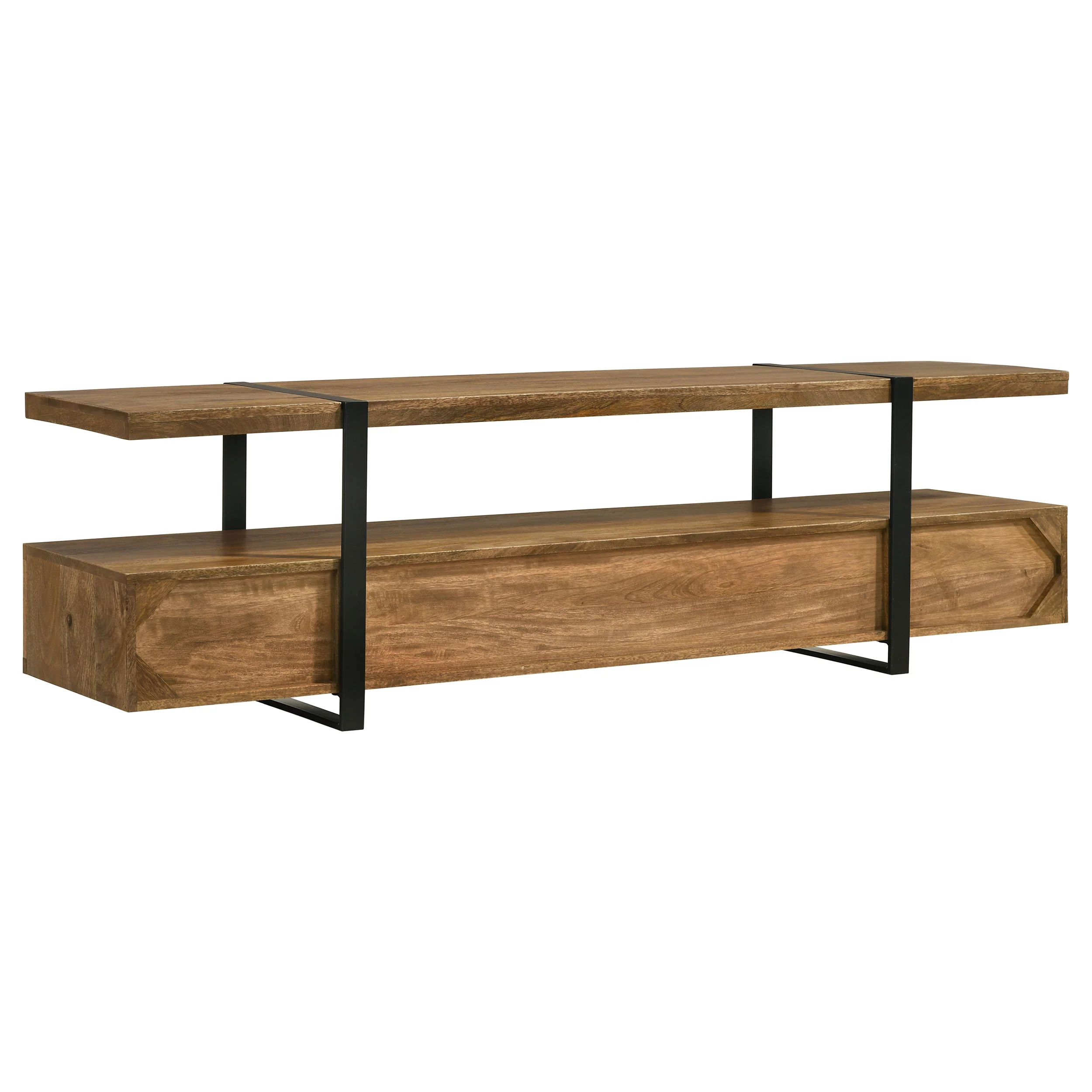 Otto 5-Drawer Mango Wood TV Stand - 70 Inch Brown - Image 8