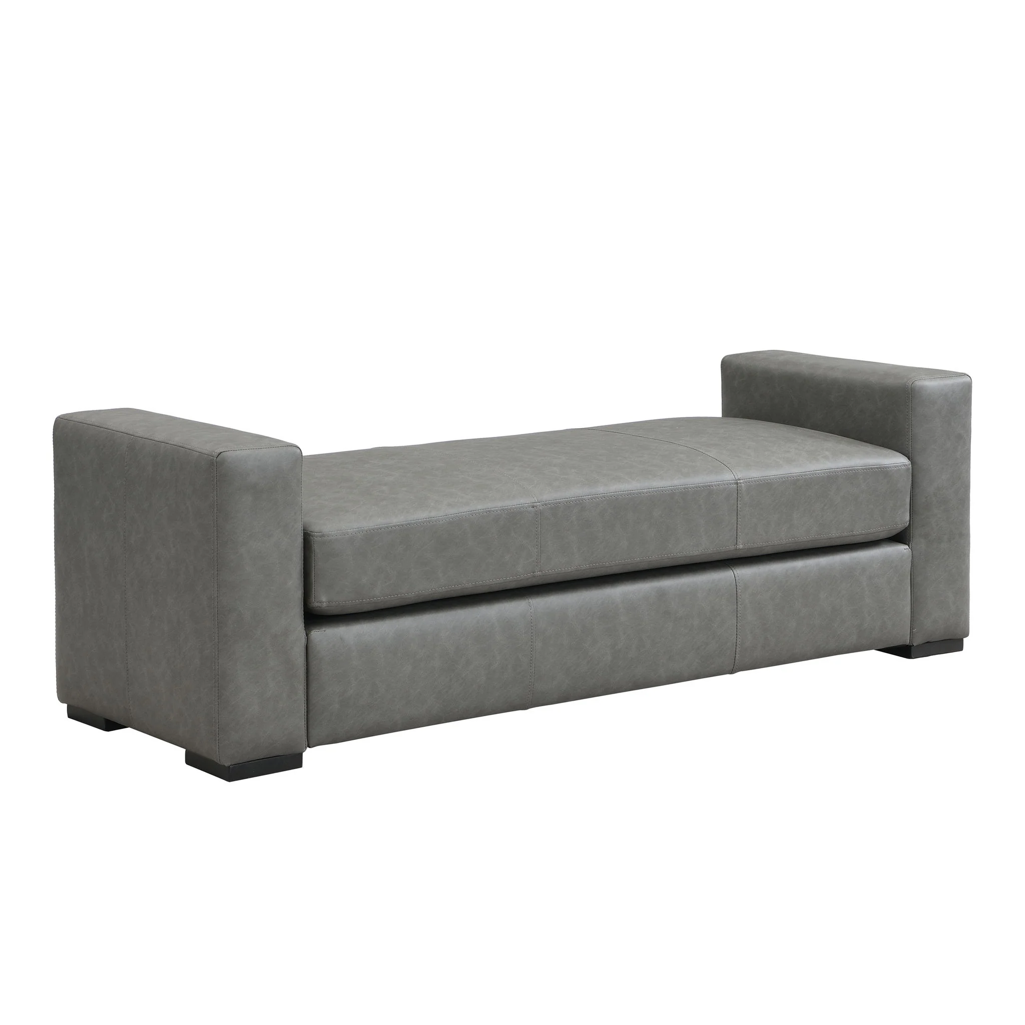 Ottoman With Unique Armrest Design For Living Spaces - Image 2