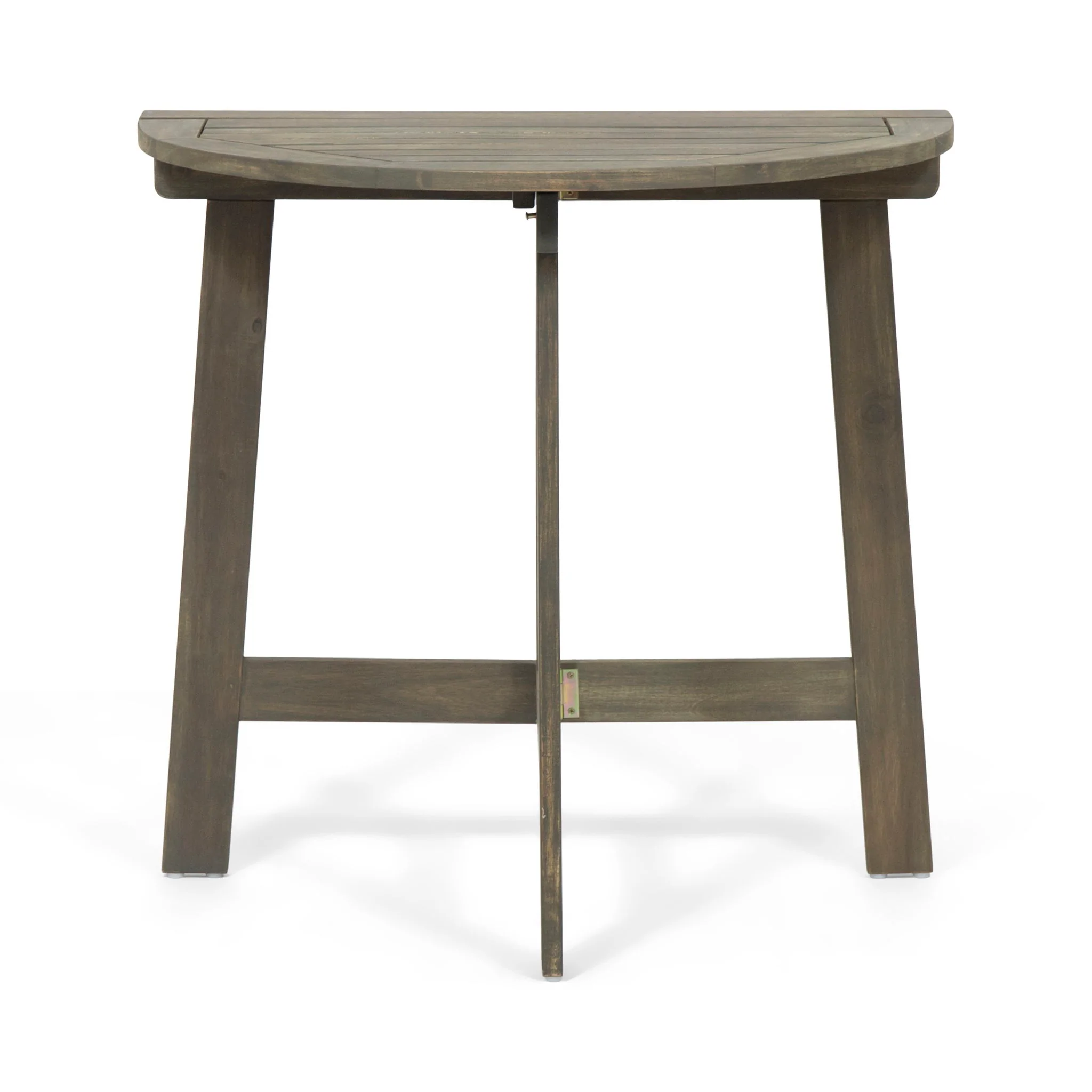 Outdoor 3 Piece Half Round Folding Bistro Set - Image 17