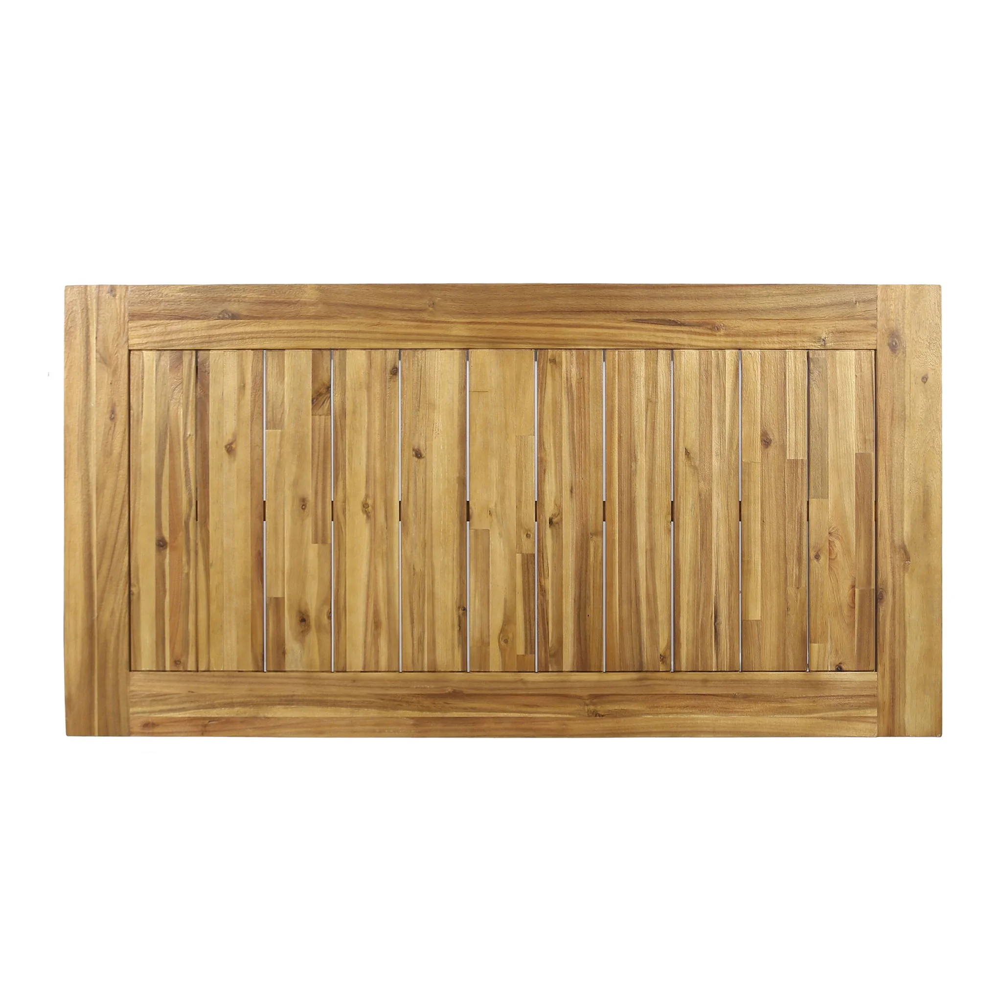 Outdoor Acacia Wood Dining Table, Sandblast Finish - Image 8