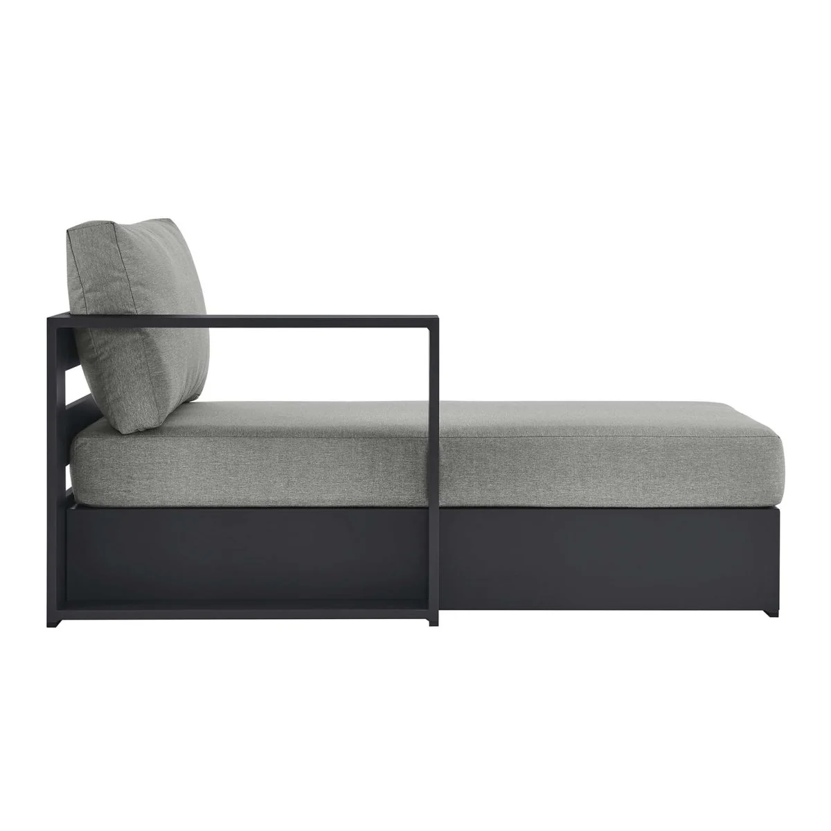 Outdoor Aluminum Left-Facing Chaise Lounge for Patio and Poolside with Adjustable Back - Image 14