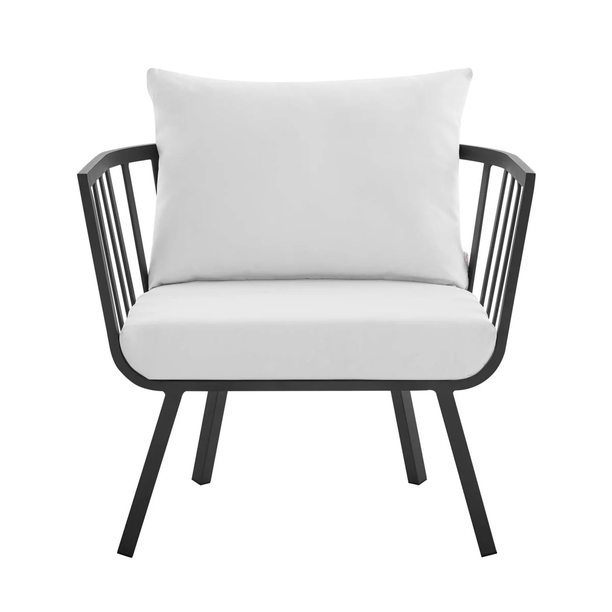 Outdoor Aluminum Patio Armchair Set of 2 Durable Weather-Resistant Seating for Porch - Image 14