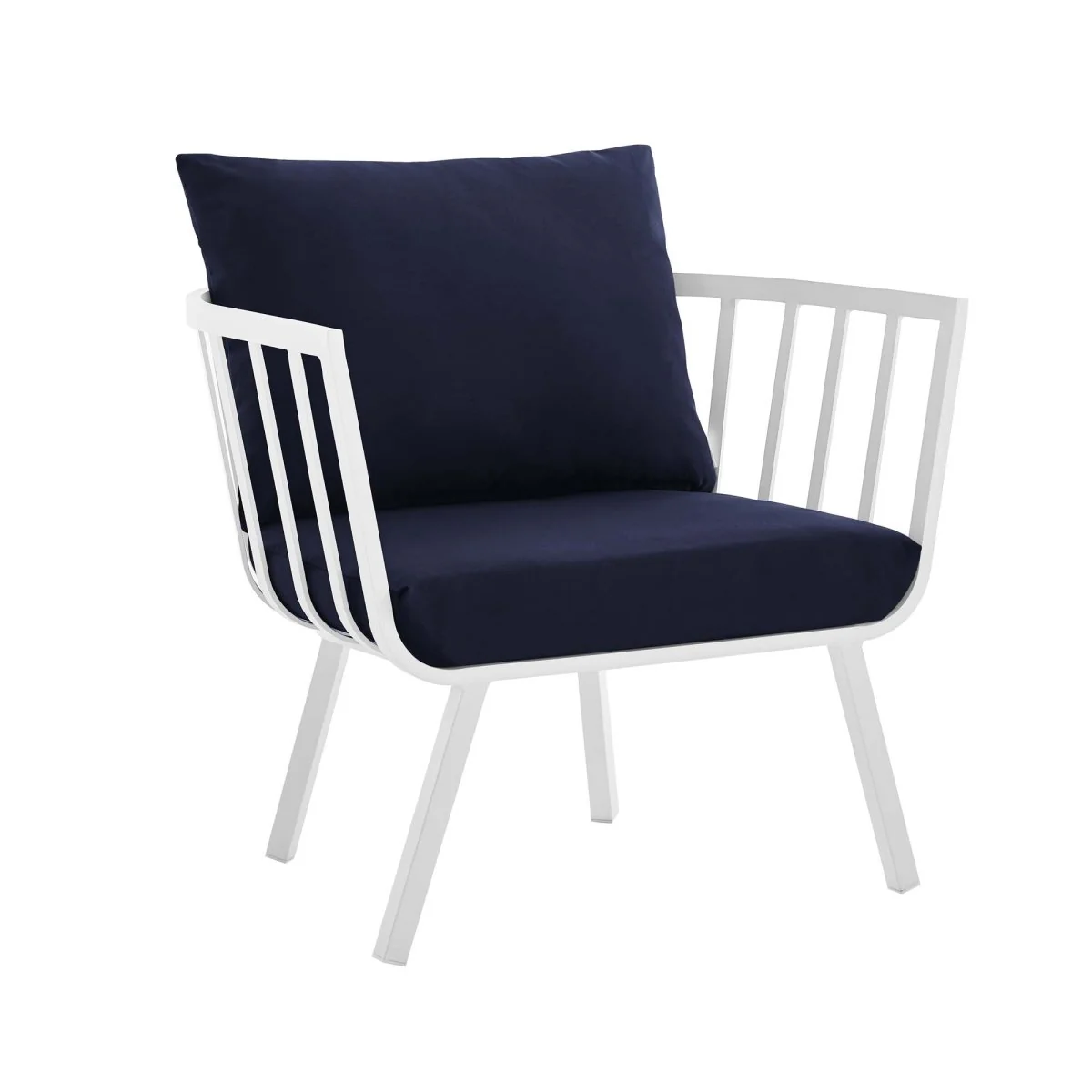 Outdoor Aluminum Patio Armchair Set of 2 Durable Weather-Resistant Seating for Porch - Image 27