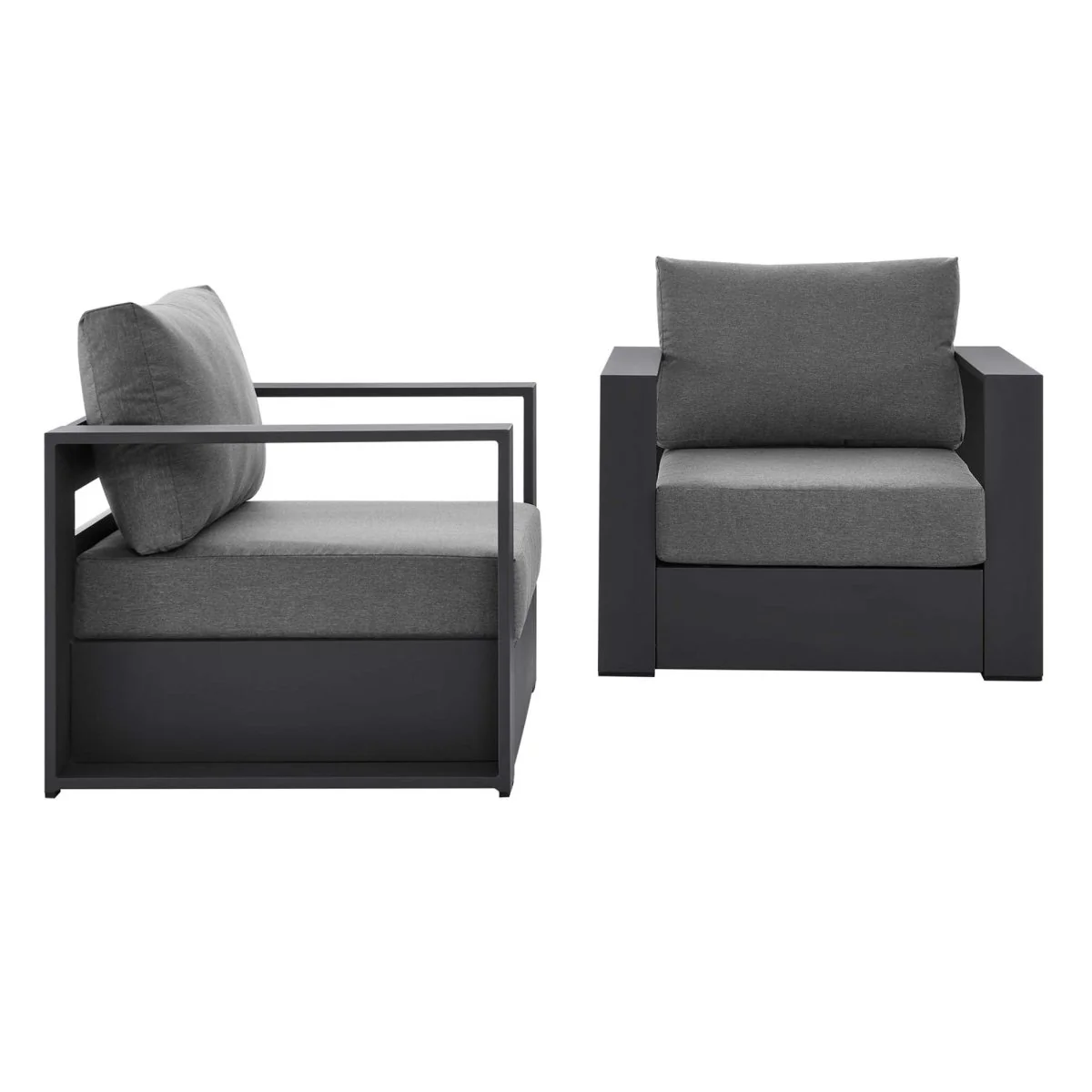 Outdoor Aluminum Patio Armchair Set of 2 with Durable Weather-Resistant Construction - Image 36