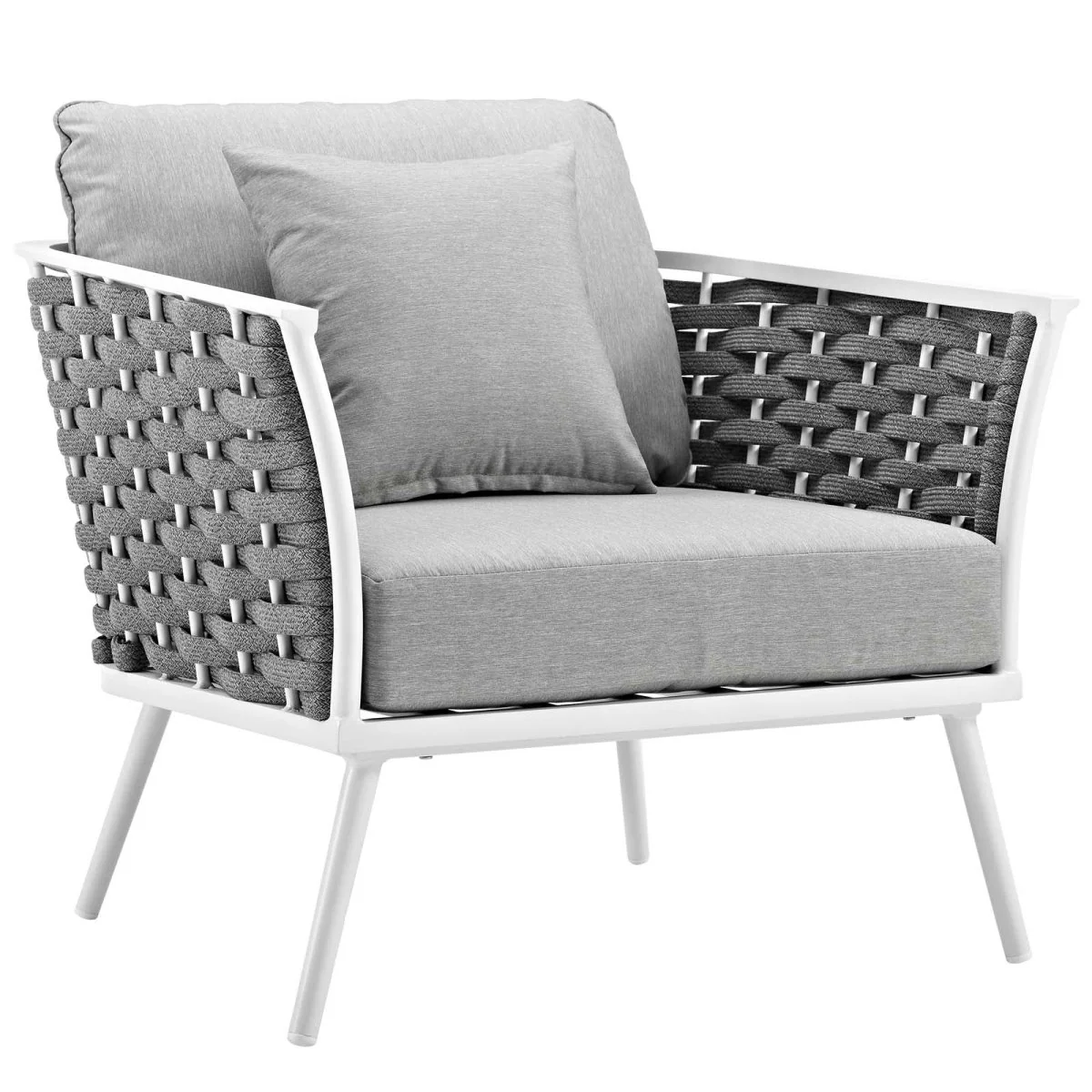 Outdoor Aluminum Patio Armchair — Weather-Resistant Design for Porch, Patio and Deck - Image 20