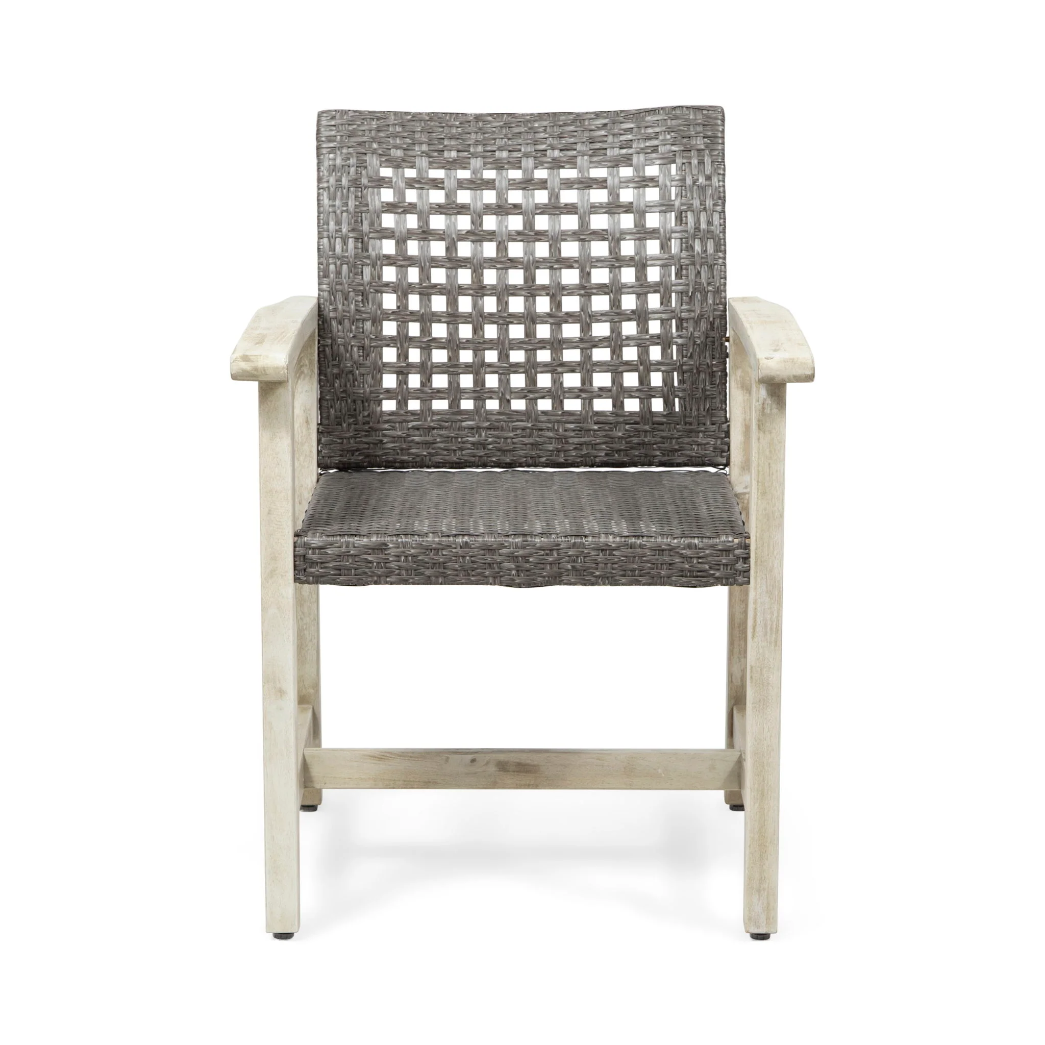 Outdoor Dining Chair Acacia Wood Frame (Set of 2) - Image 4