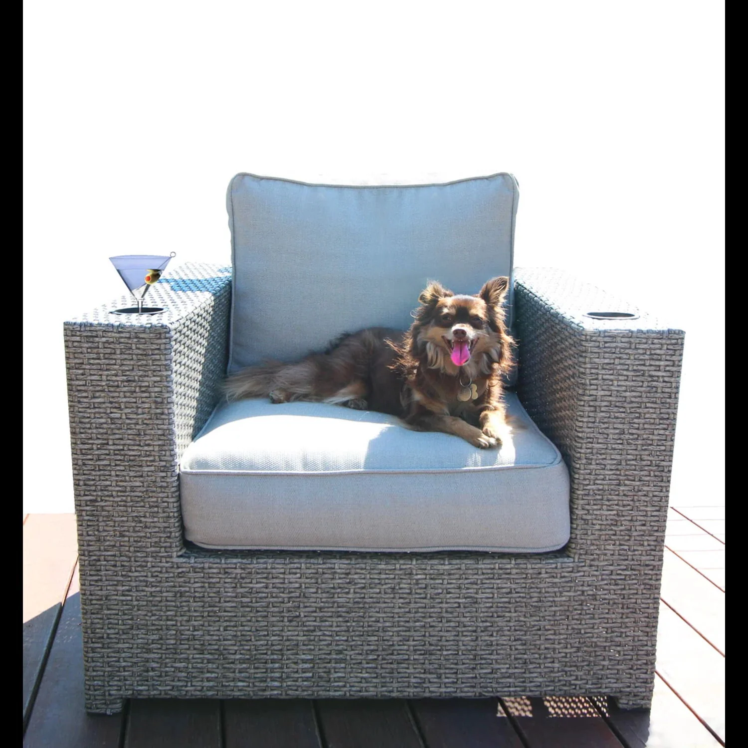 Outdoor Elegance Conversation Set With Fire Pit - Image 30