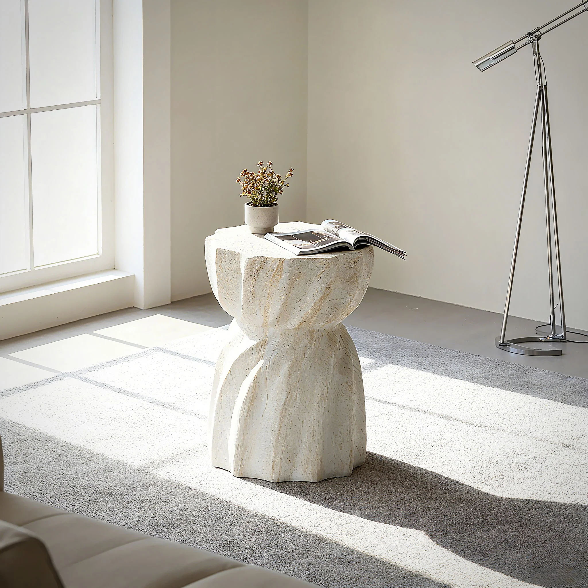 Outdoor End Table - Marble - Image 9