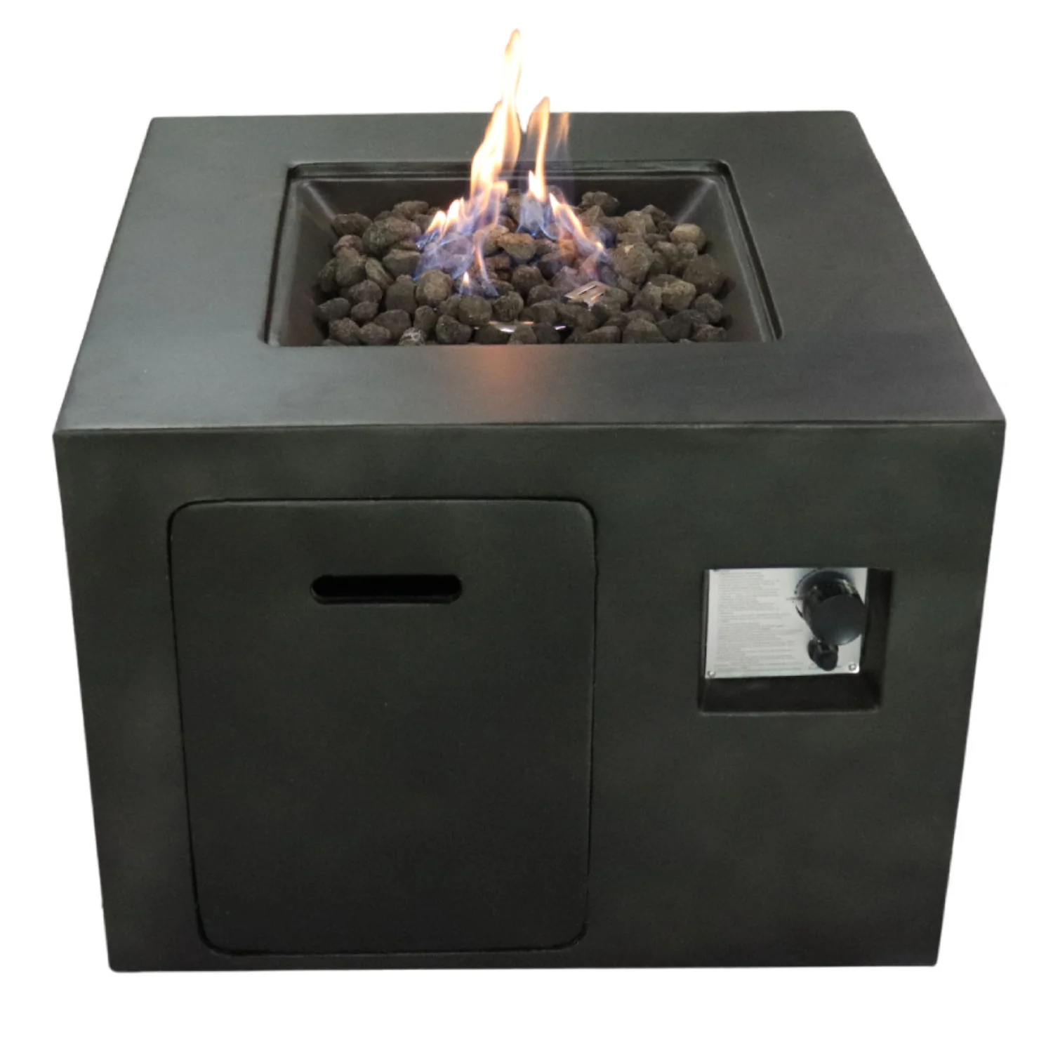 Outdoor Fire Pit Garden Heater Concrete Propane Gas Burning 30x24in - Image 2