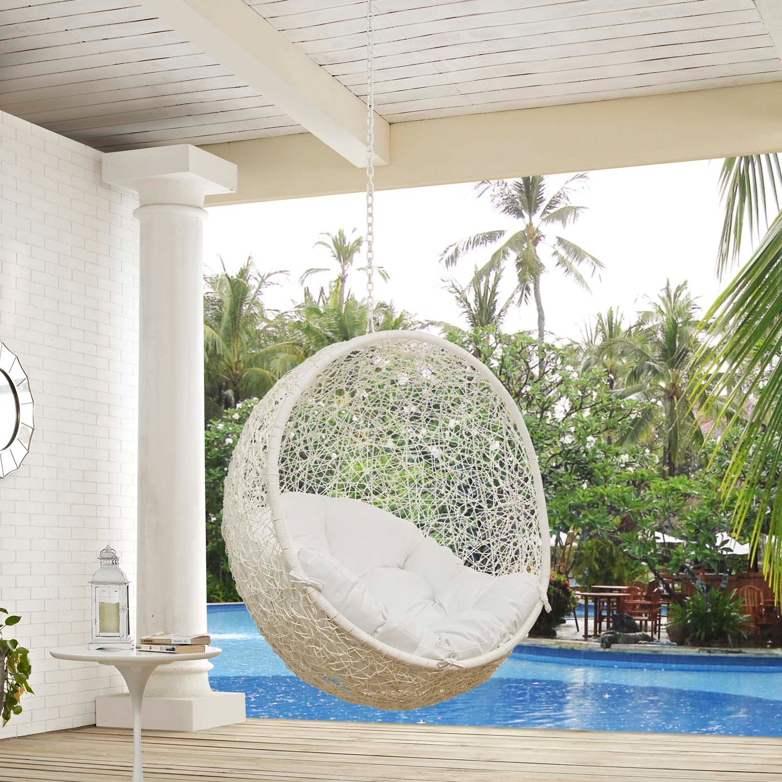 Outdoor Hanging Swing Chair - Comfortable Patio Porch Seat Hammock for Garden - Image 41