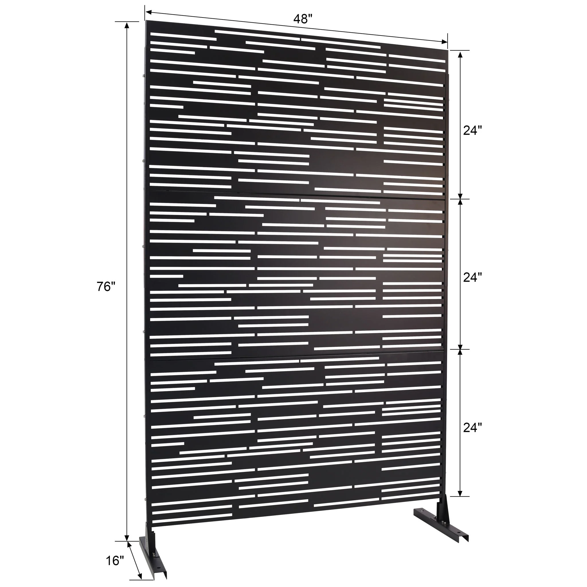 Outdoor & Indoor Freestanding Metal Privacy Screen - Image 6