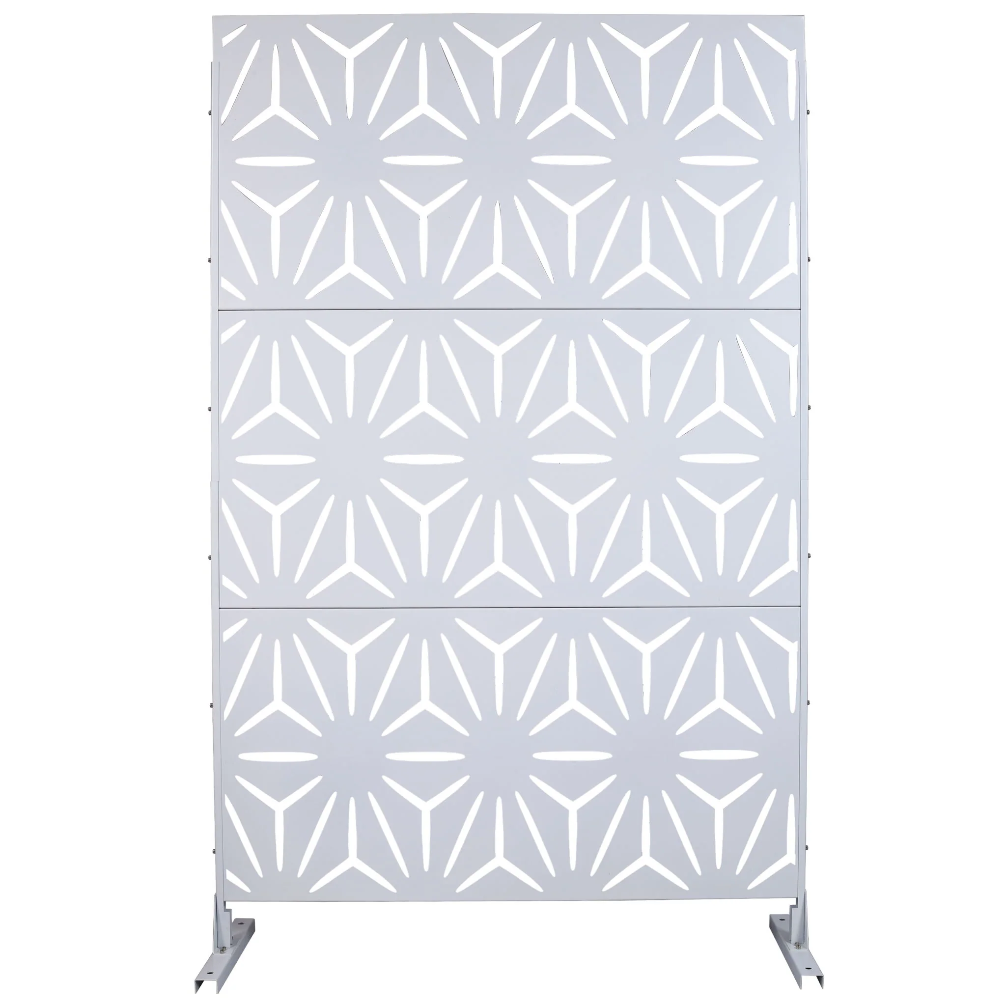 Outdoor & Indoor Metal Privacy Screen, Freestanding Decorative Panels - Image 2