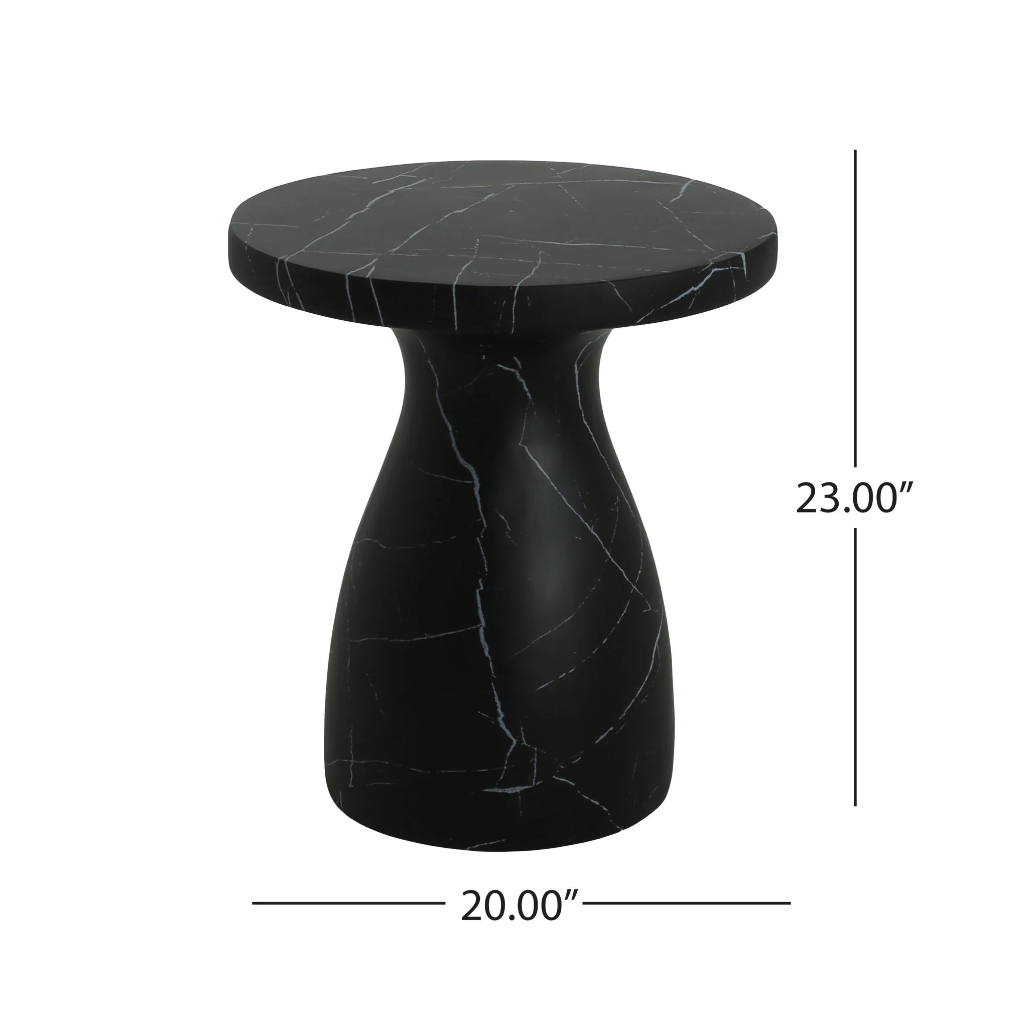 Outdoor / Indoor Travertine Side Table Lightweight - Image 10