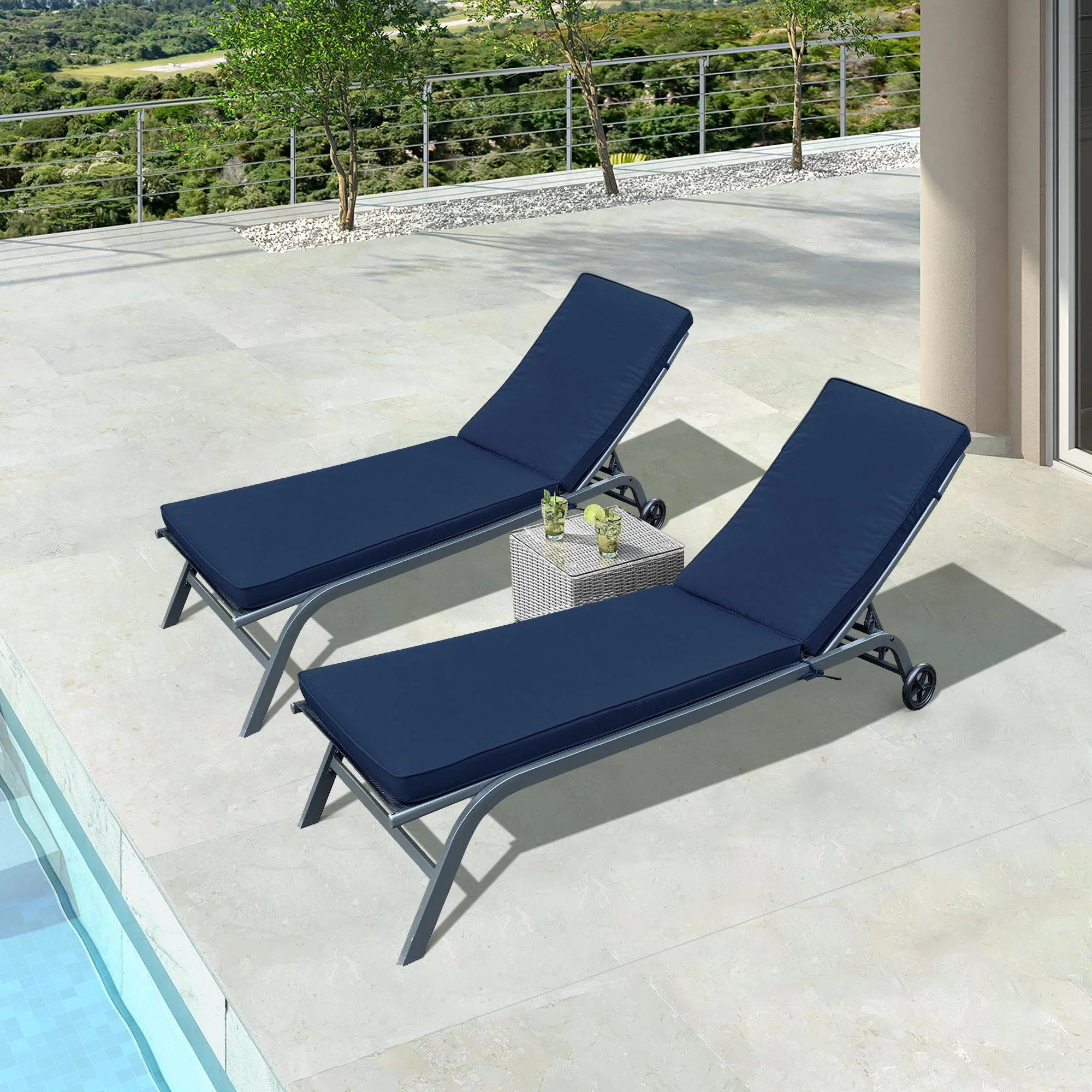 Outdoor Lounge Chair Cushion Replacement Patio Funiture Seat Cushion Chaise - Image 8