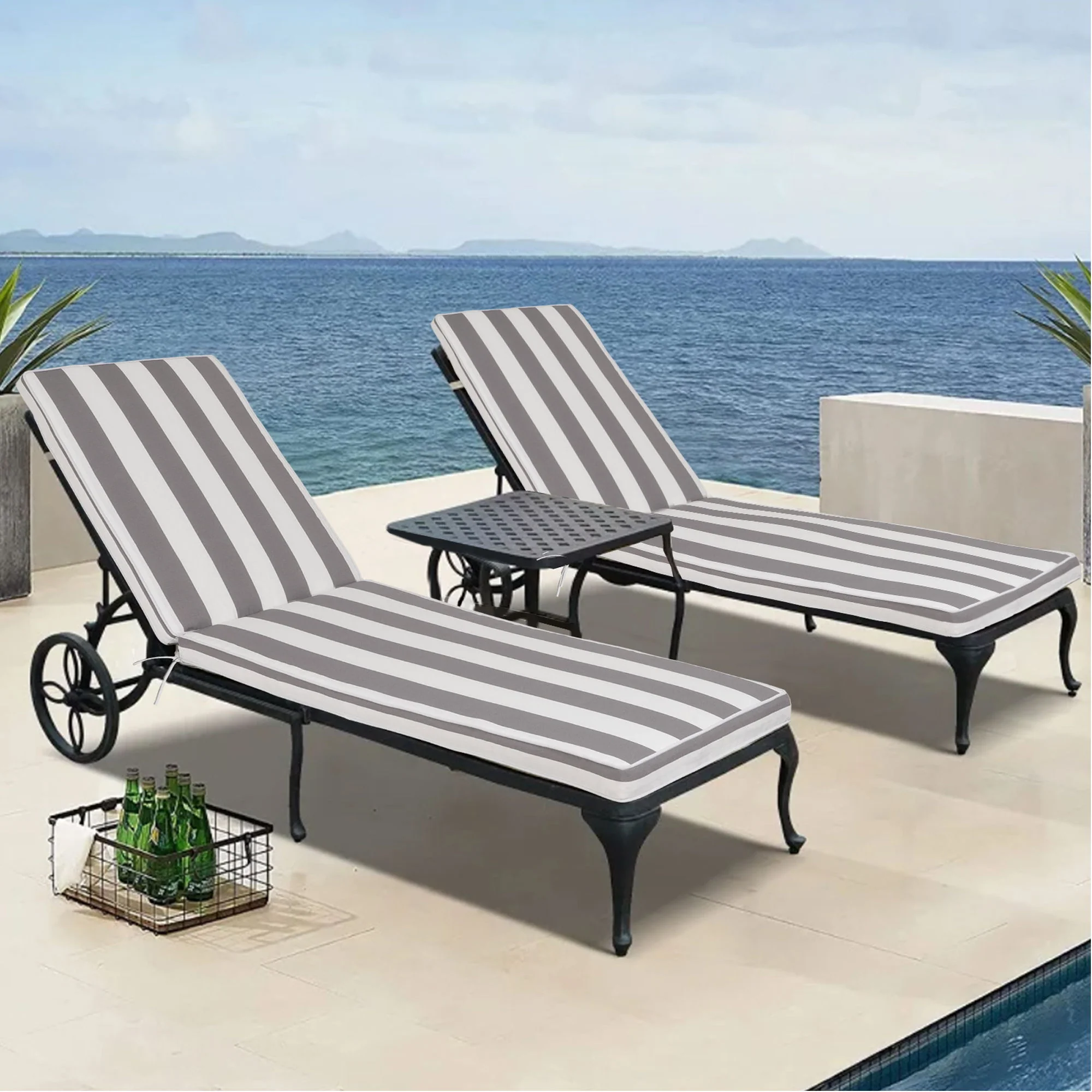 Outdoor Lounge Chair Cushion Replacement Patio Funiture Seat Cushion Chaise Lounge Cushion - Image 21