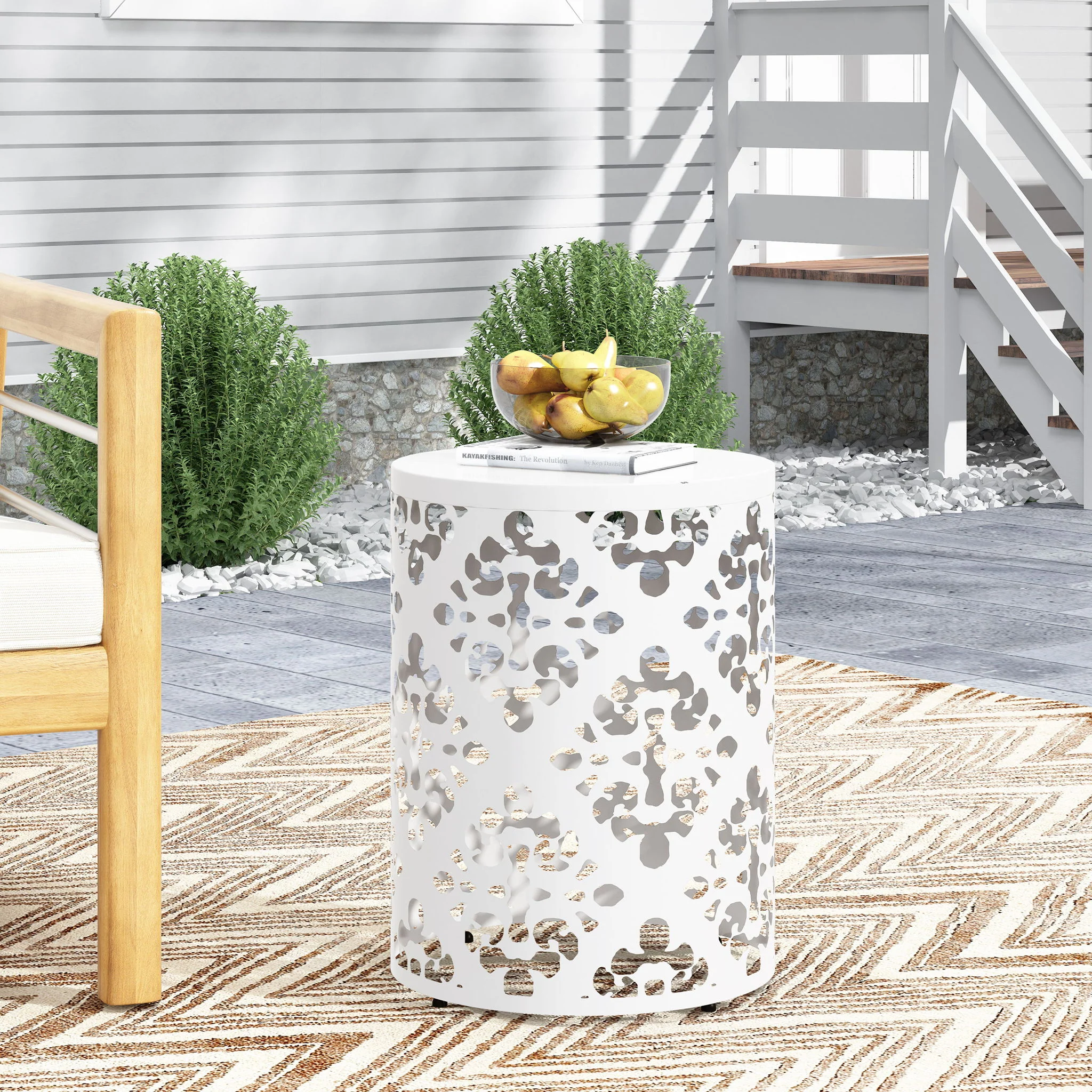 Outdoor Metal Modern Design End Table - Image 29