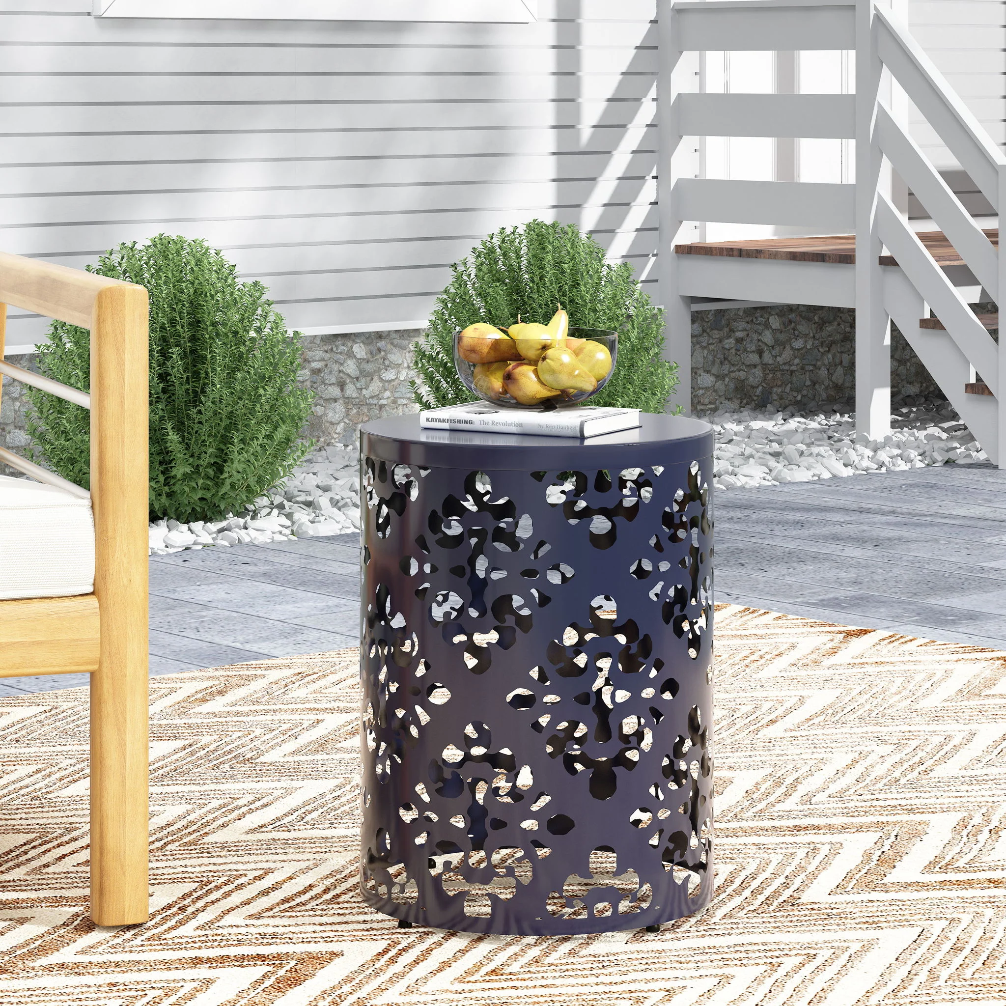 Outdoor Metal Modern Design End Table - Image 53