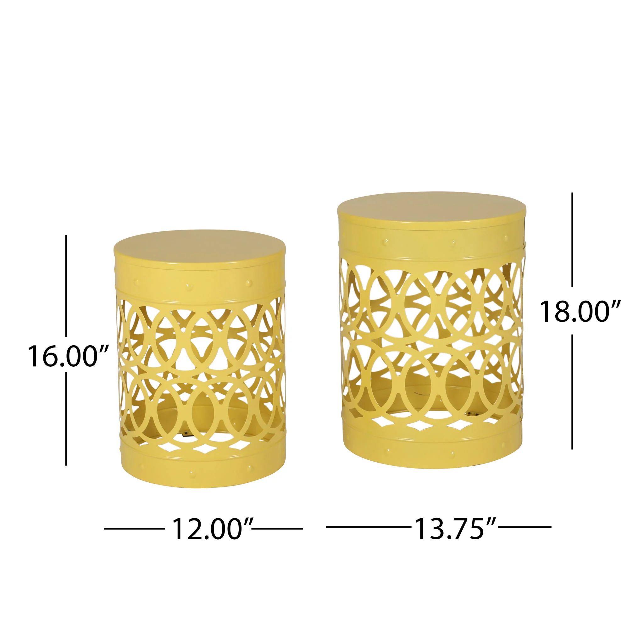 Outdoor Metal S/2 End Table - Image 19