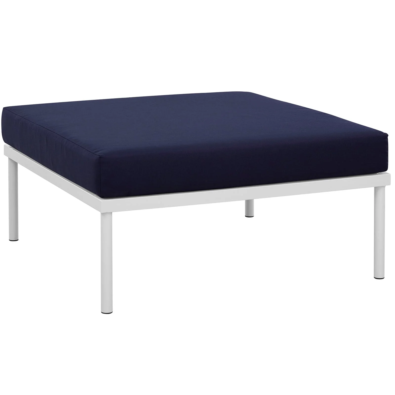 Outdoor Patio Aluminum Ottoman - Durable Weather-Resistant Modern Seating Accessory - Image 5