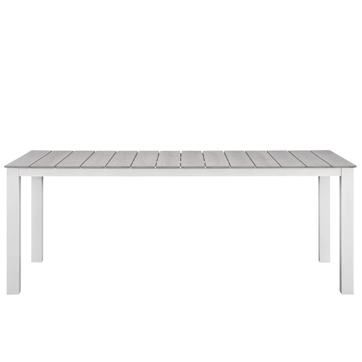Outdoor Patio Dining Set – Aluminum Frame with Wood-Look Table and Chairs - Image 34