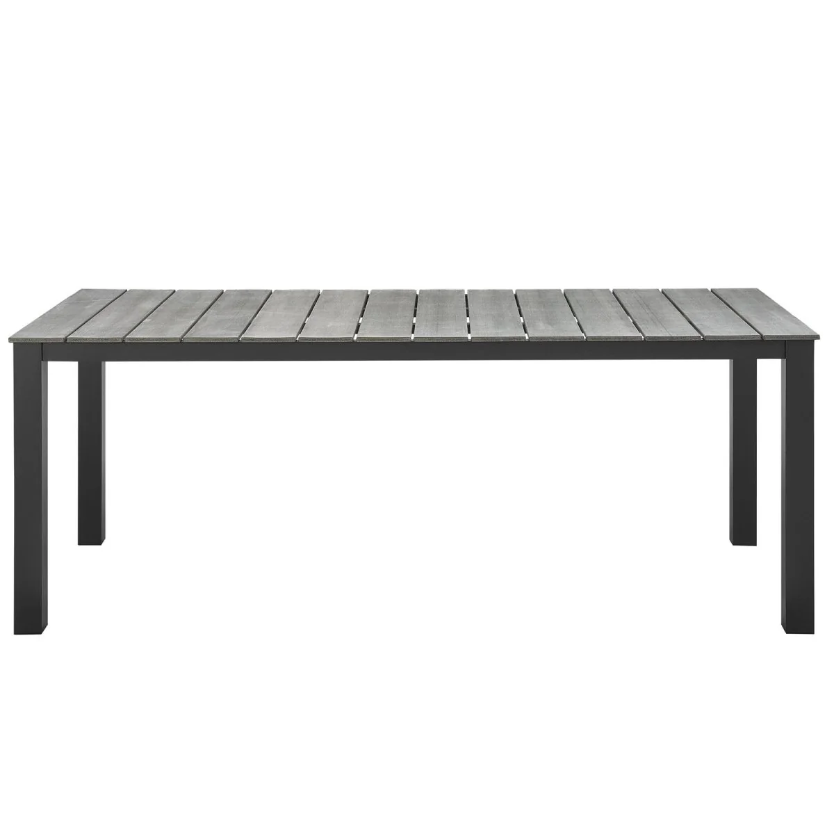 Outdoor Patio Dining Set – Aluminum Frame with Wood-Look Table and Chairs - Image 41