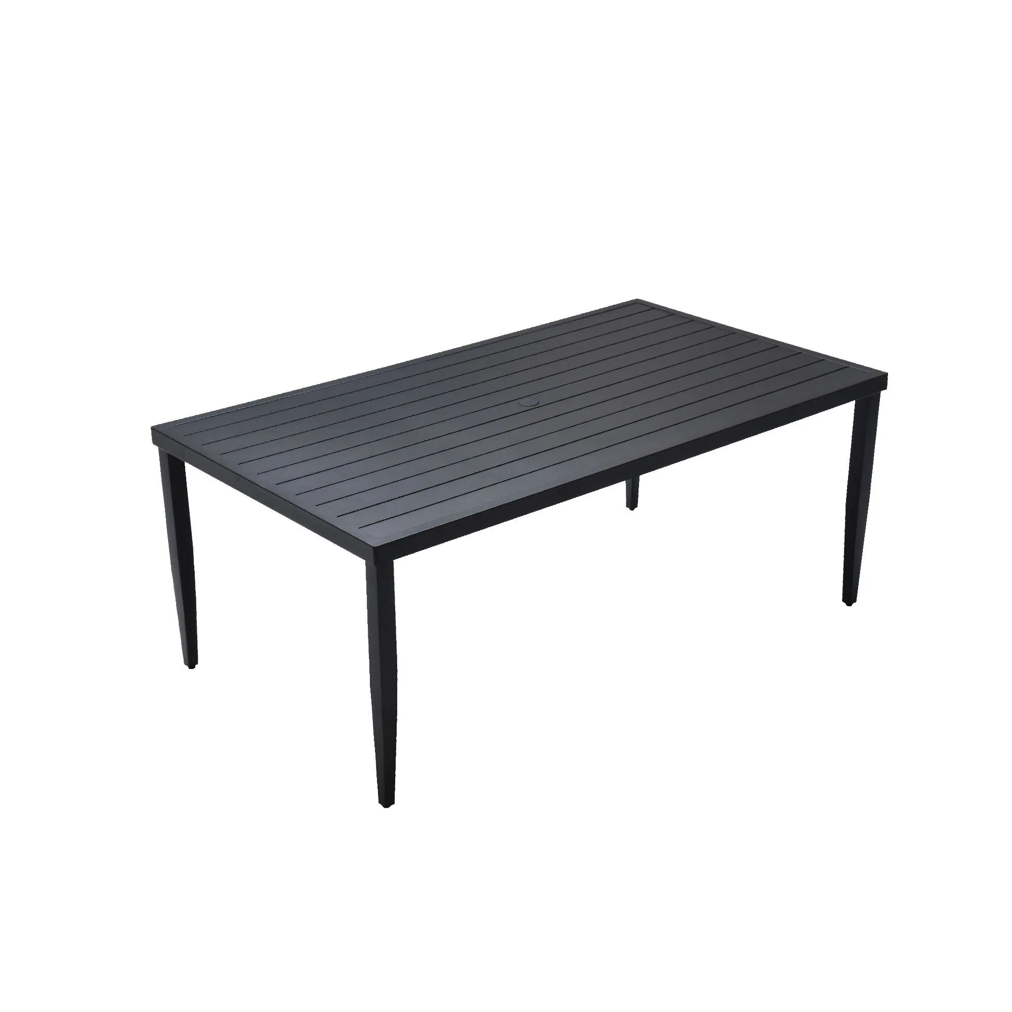 Outdoor Patio Dining Table With Tapered Feet & Umbrella Hole - Image 2