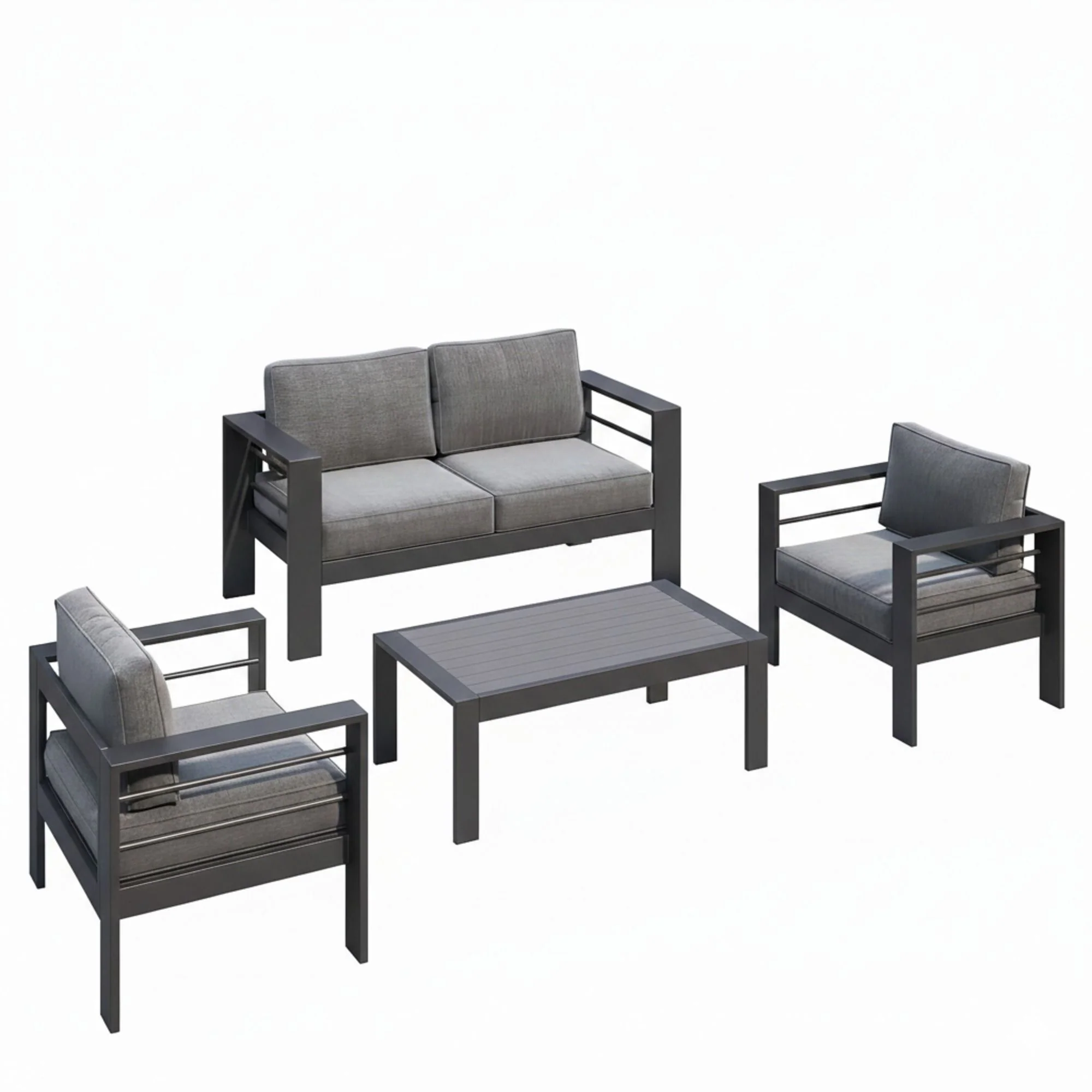 Outdoor Patio Set, All-Weather & Thick Cushions - Image 2