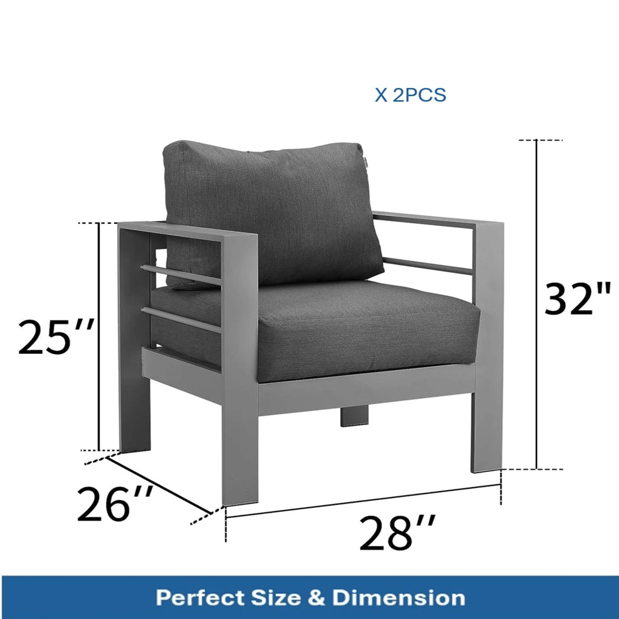 Outdoor Patio Set, All-Weather & Thick Cushions - Image 24
