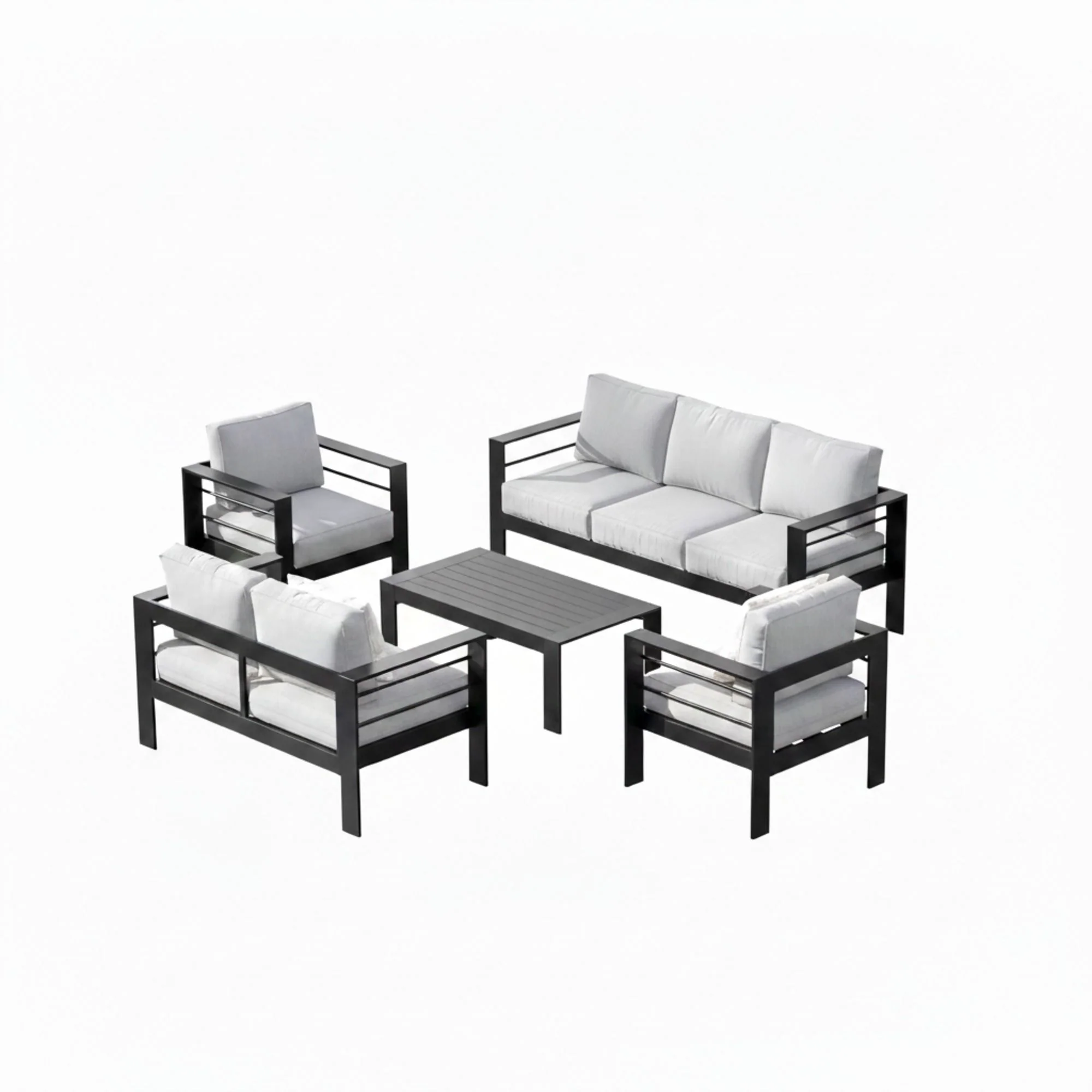 Outdoor Patio Set, All-Weather With Thick Cushions - Image 12