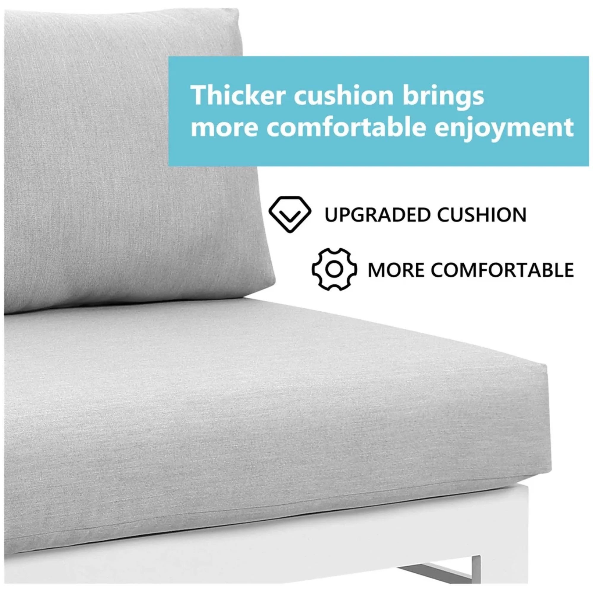 Outdoor Patio Set, All-Weather With Thick Cushions - Image 130