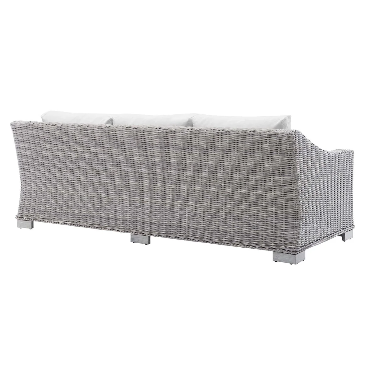Outdoor Patio Sofa – Wicker Rattan Frame with Sunbrella Fabric Cushions - Image 6